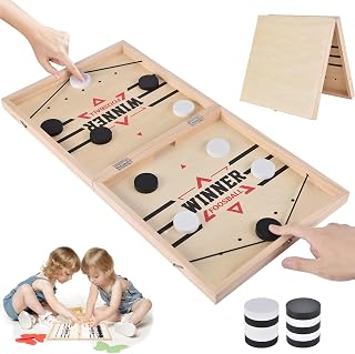 Juego de mesa de futbolín, juego de mesa superganador, juego de mesa 2 en 1, plegable, juego de hockey de madera, juego de mesa de hockey de madera, juego de maphilu, juego de disco rápido, juguete