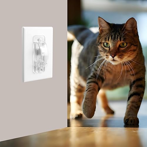 Vista 3 de Cubierta protectora para interruptor de luz, 4 cubiertas de protección para interruptor de pared a prueba de niños para interruptor de luz