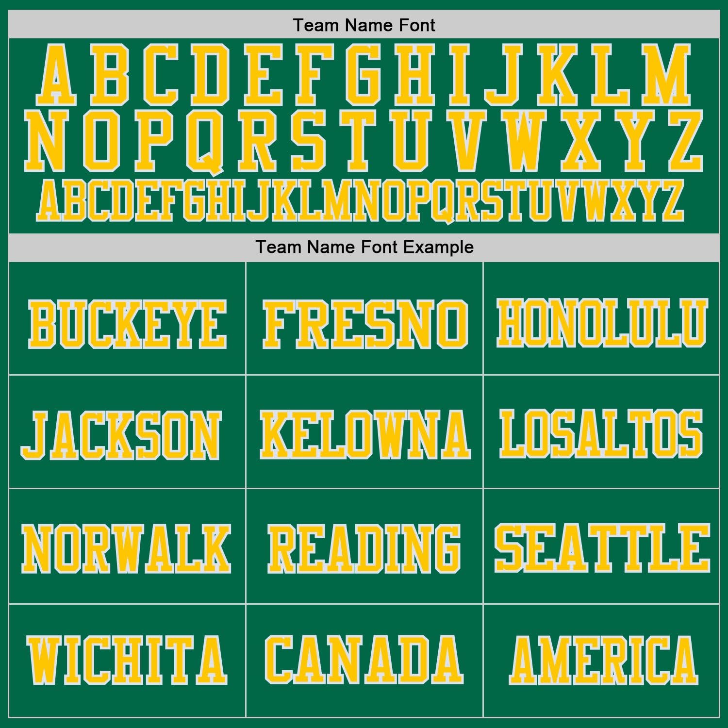 Generic Custom Football Jersey for Men Women Youth, Green and Light Gold White, Athletic Sports Shirt Personalized Name Number