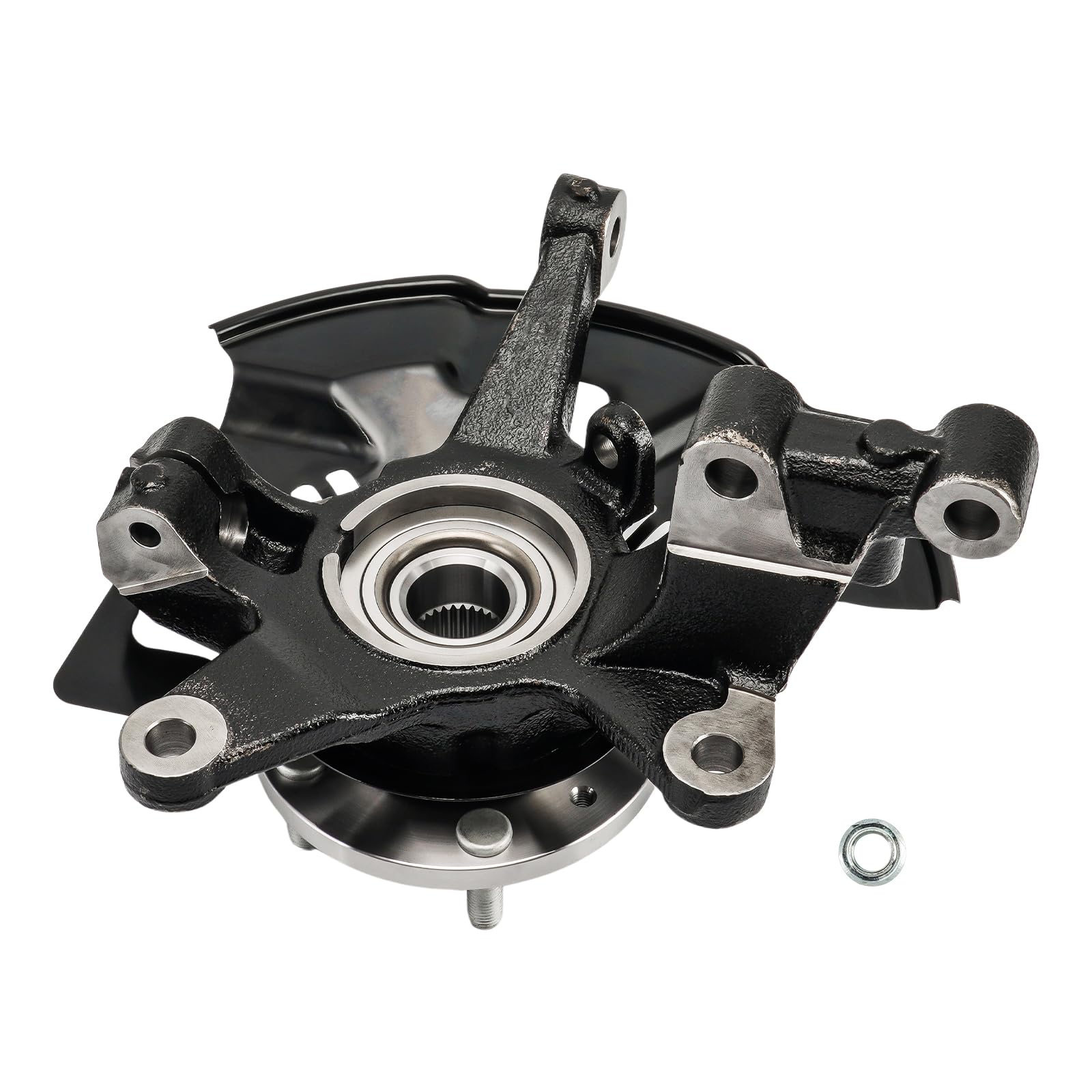 PHILTOP Front Left steering knuckle and hub assembly Compatible with CX-7 2007-2012,Driver Side