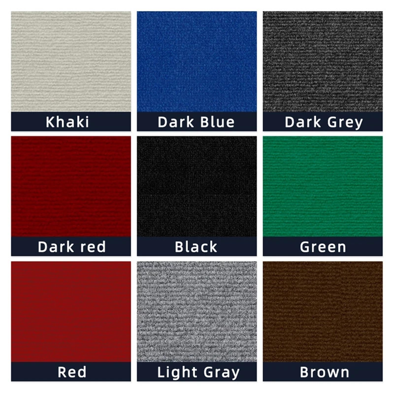 Teppichfliesen Selbstliegend 20 selbstklebende Teppichquadrate (30 x 30 cm) in 9 Farben, abziehbar und wiederverwendbar, ideal for Heimwerkerprojekte.(Light Grey)