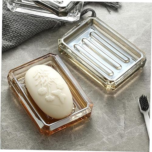 Miniatura 9 de NOLITOY 2pcs Box Soap Box Sink Sponge Holder Sponge Sink Holder Clear Soap Holder Dish for Bar Soap Shower Soap Holder Shower Soap Container Glass