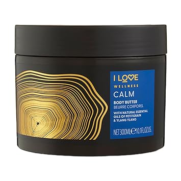 I LOVE Wellness Calm Body Butter - Cocoa and Shea Body Butter for Dry Skin - Hydrating Body Butter for Dry Skin - Lavender Fragrance - 10.1 oz