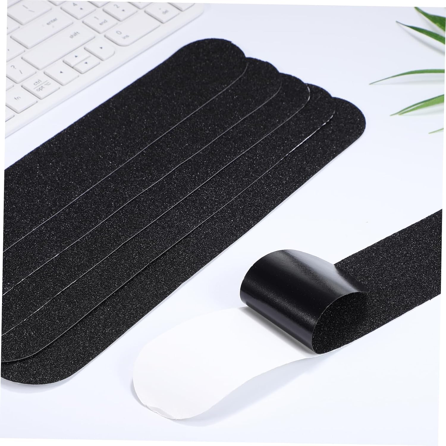 Black PVC Anti Slip Tape Stair Treads 20pcs for Stairs and Ramp