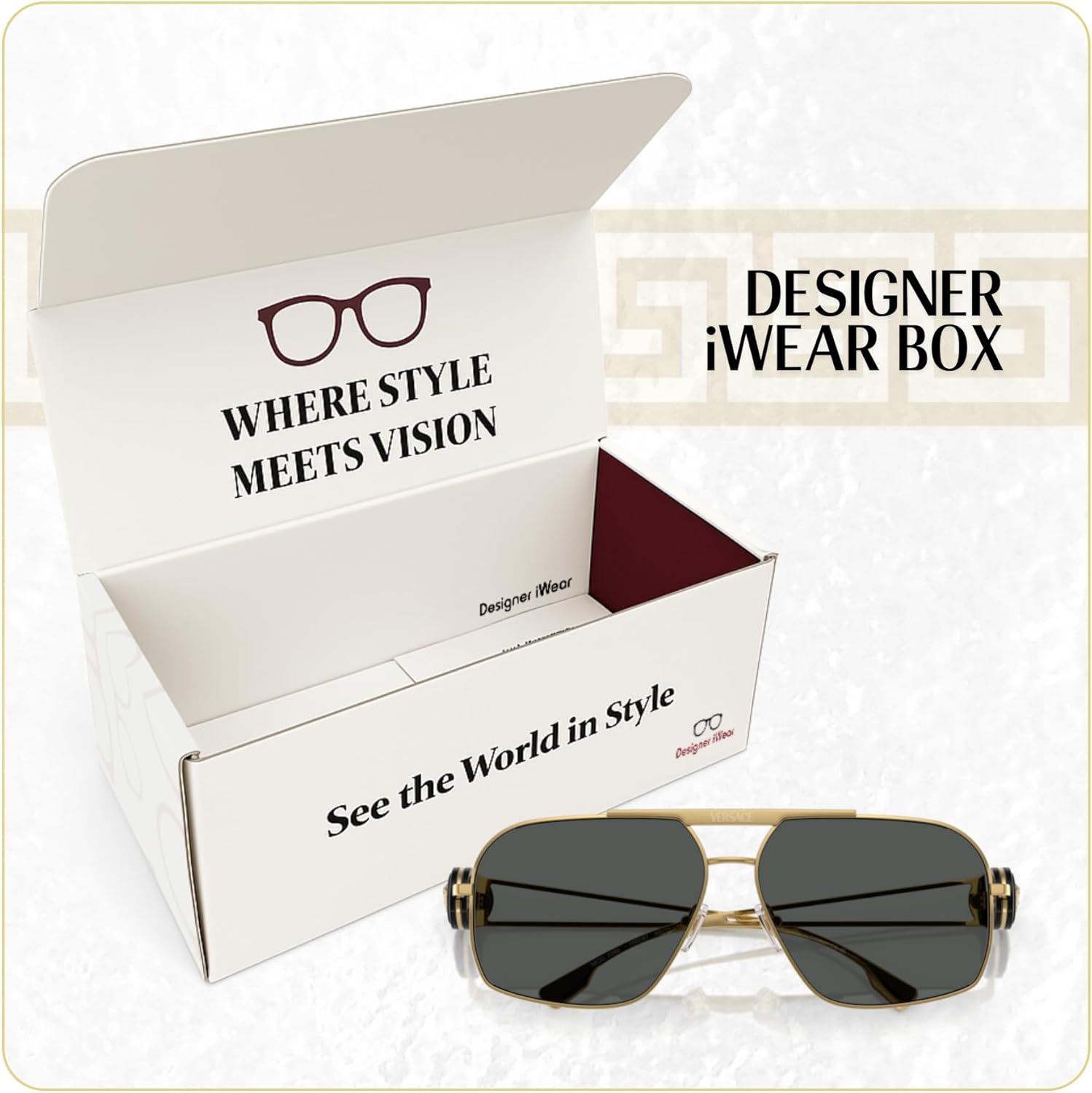 Versace VE2269 62MM Aviator Sunglasses For Men +BUNDLE with ACCESSORY EYEWEAR KIT - Image 6