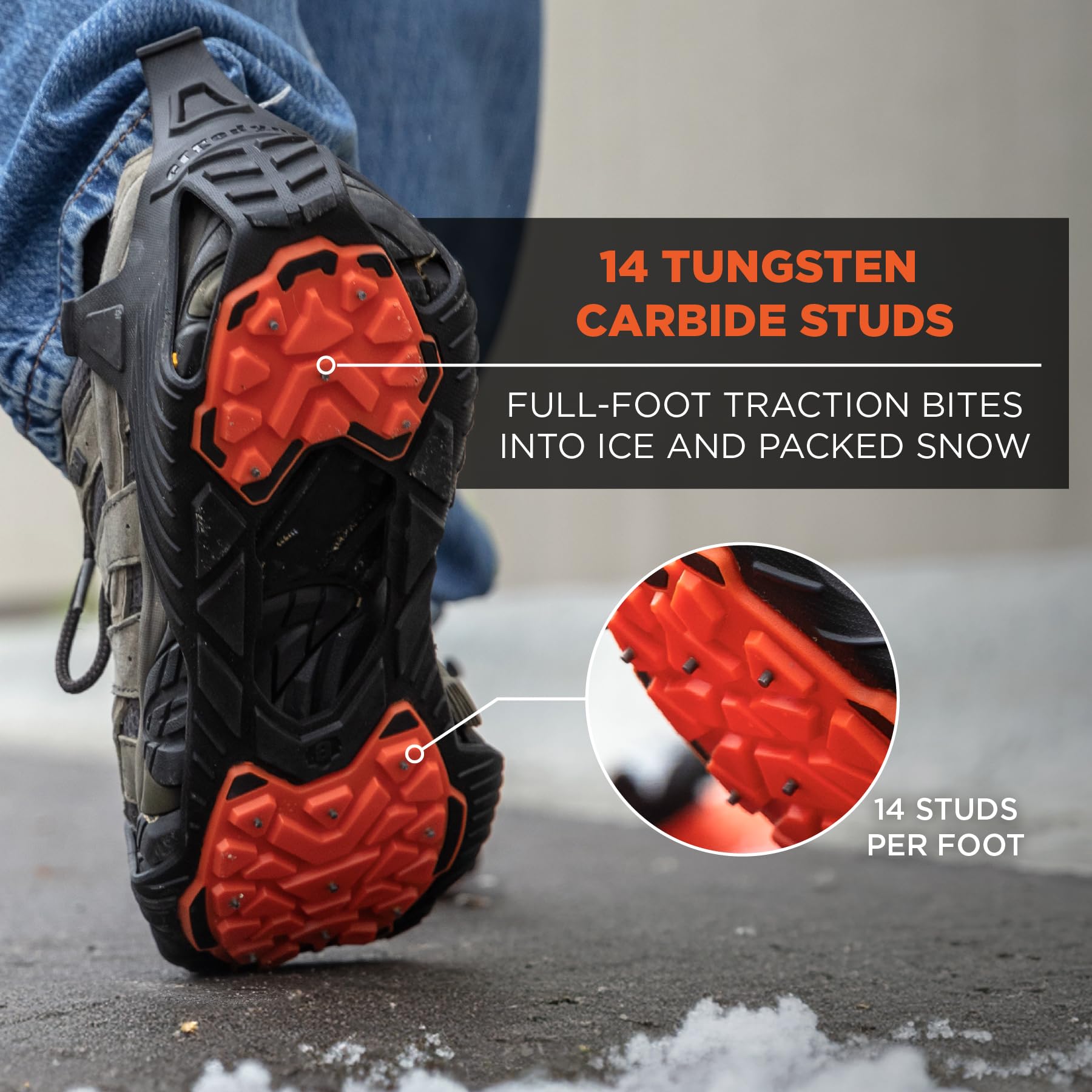 Ergodyne Trex 6306 Ice Traction Cleats - Ramponi di trazione su Ghiaccio Unisex Adulto
