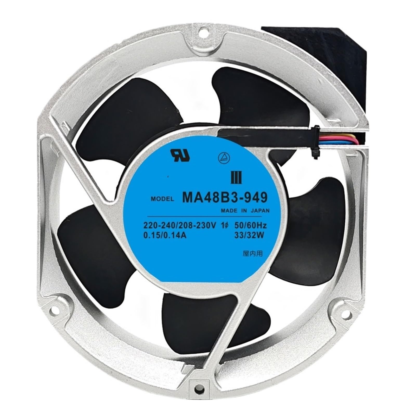 FSBNMNXPQ Cooling Fan MA48B3-949 220-240/208-230V 0.15/0.14A 33/32W 17cm 17250 172 * 150 * 50MM 2-PIN