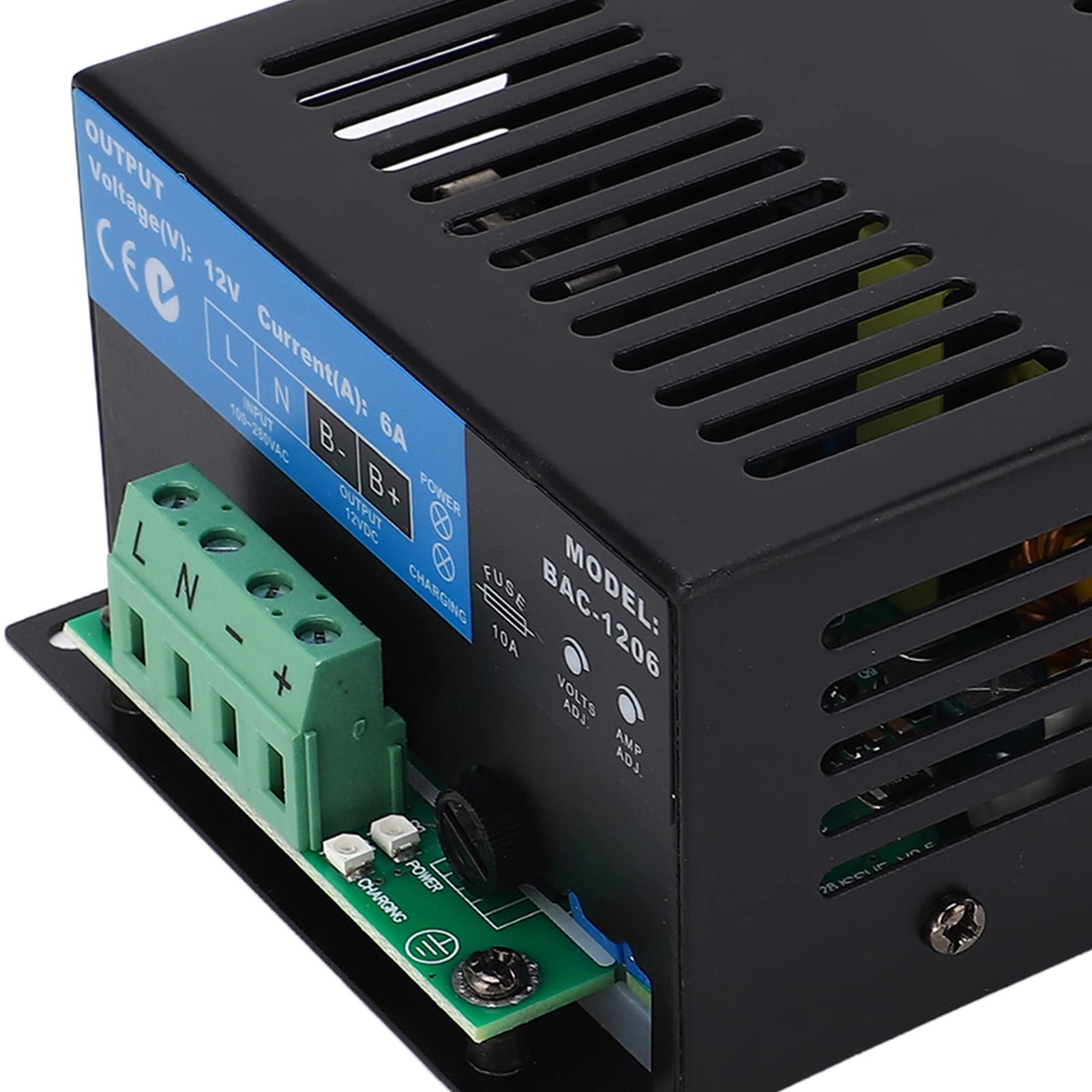 Caricatore generatore DC12V Caricabatteria intelligente a 2 fasi per generatori con tensione regolabile e display a LED