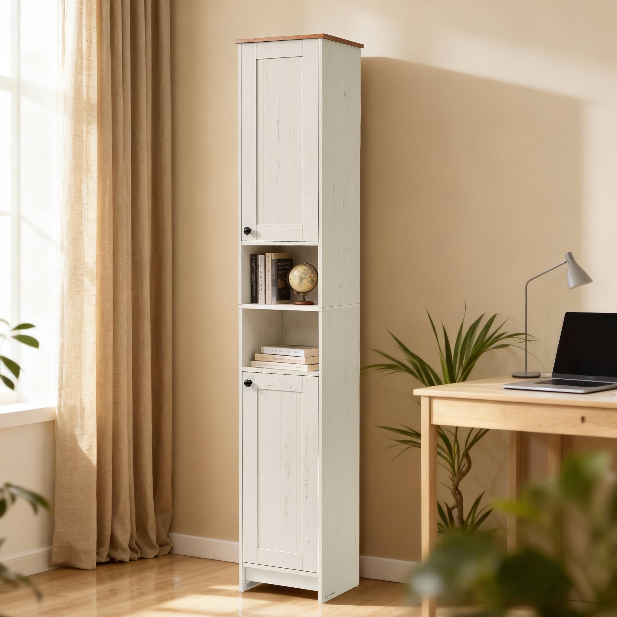 Hochformatiger Badschrank für vertikalen Stauraum