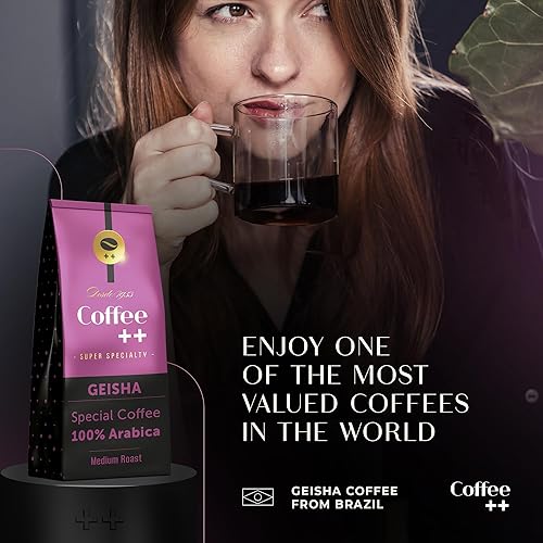 Miniatura 2 de Coffee ++ GEISHA Super Specialty - Café en grano entero  Tostado medio  Taza de excelencia grado 89+  100% café arábica  8.8 onzas