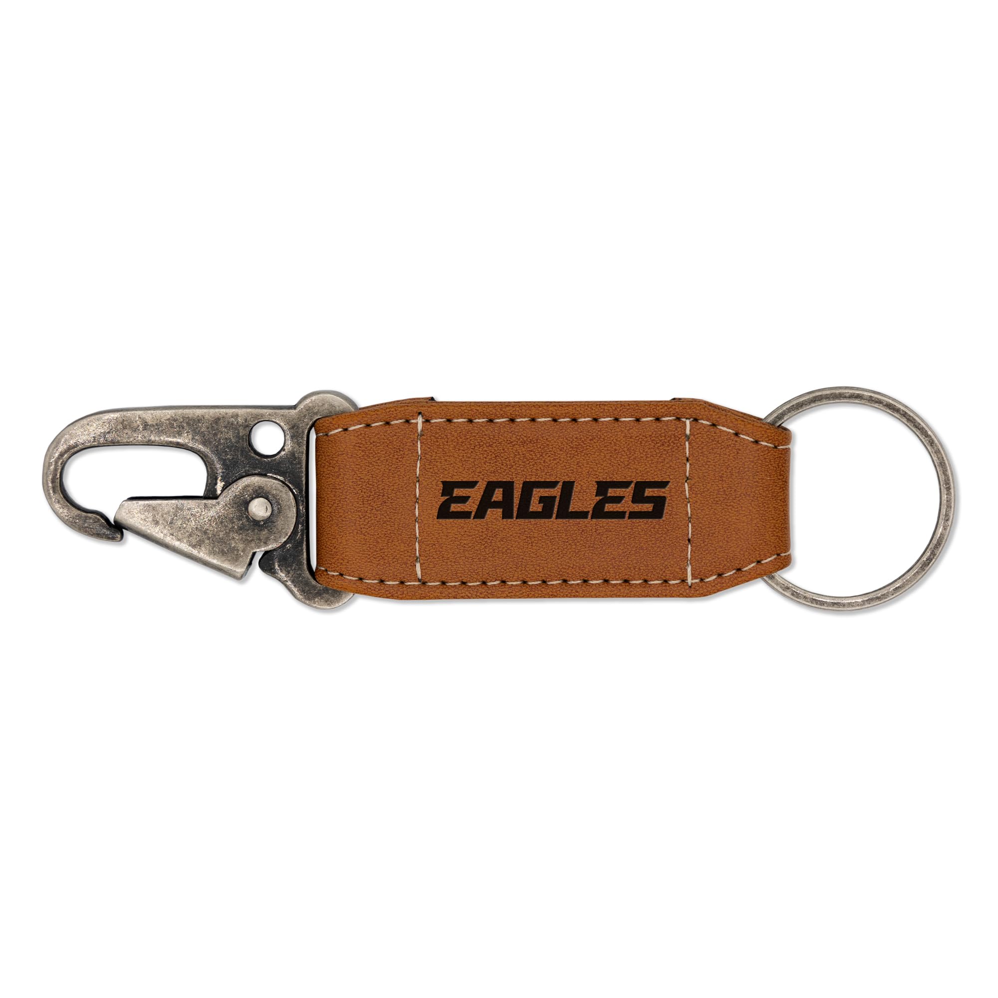 Rico Industries NFL Football Philadelphia Eagles Laser Engraved Carabiner Keychain
