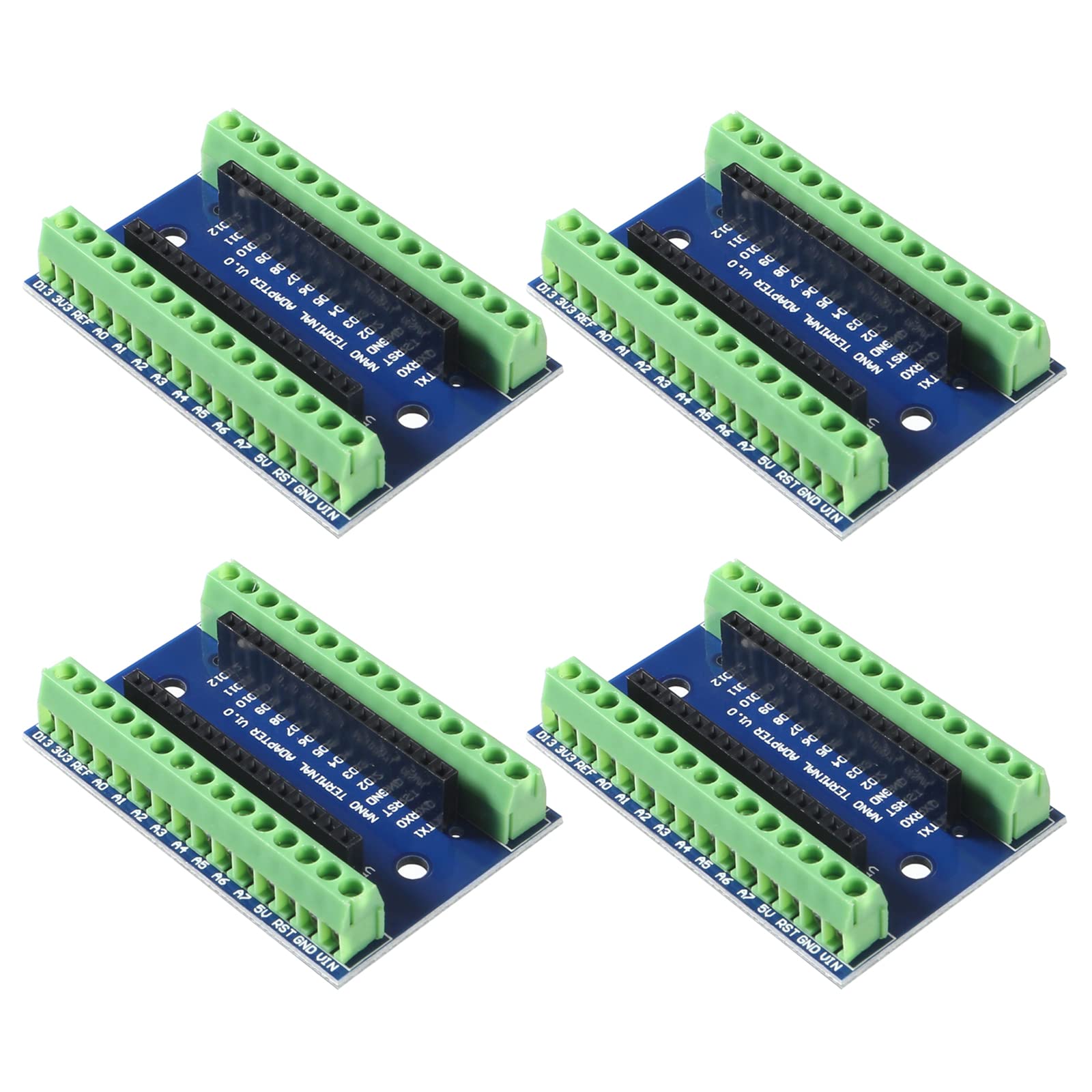 4PCS for Nano Terminal Adapter Expansion Board Nano IO Shield Simple Extension Plate for Nano AVR ATMEGA328P