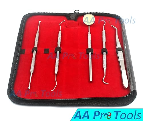 Miniatura 2 de Kit de herramientas dentarias de AA Pro – Kit de higigigiene dental, incluye palo dental, rastreador de tartas e instante de salpicaduras,