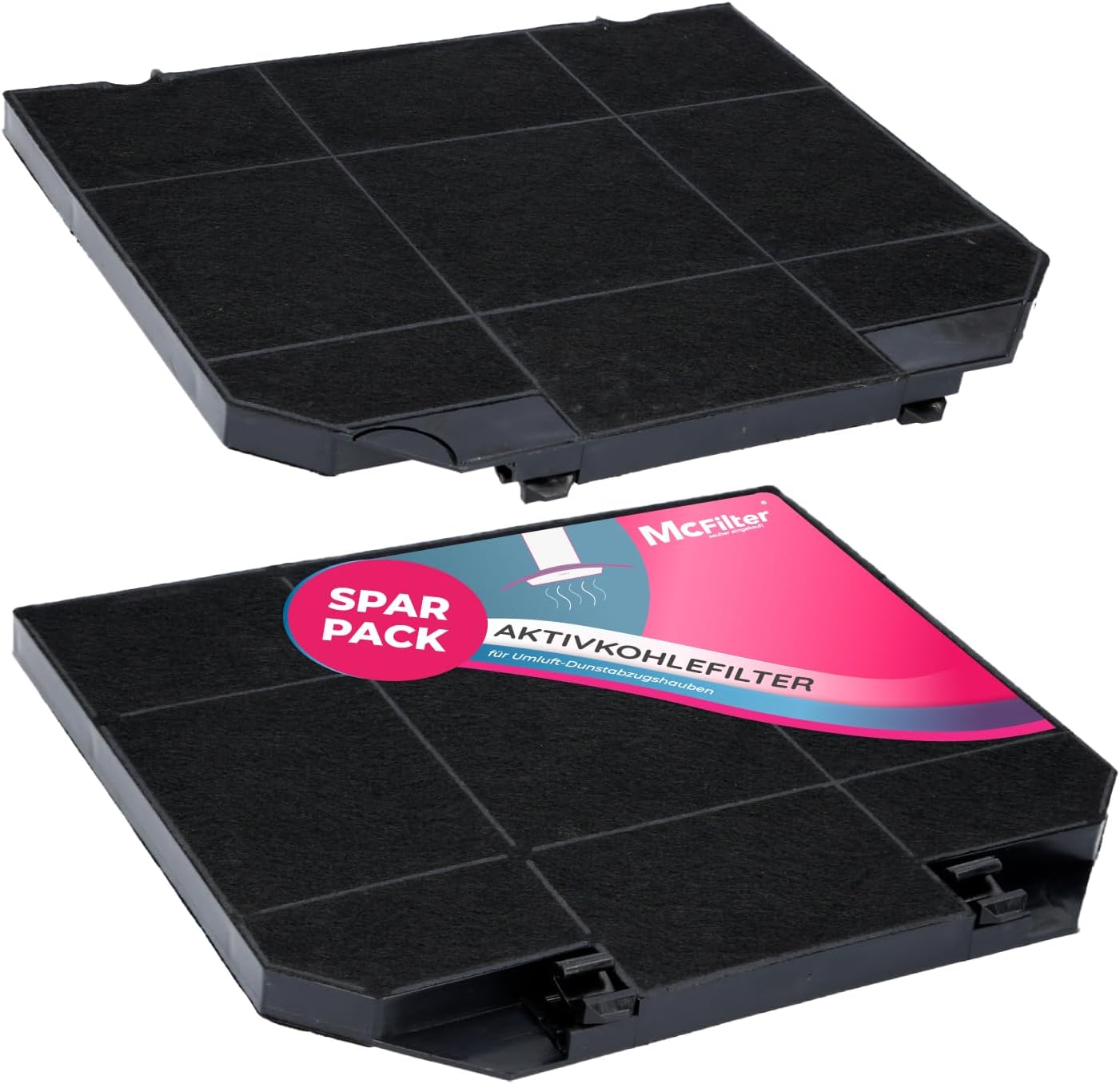 Aktivkohlefilter Typ150 - 2er Set Für Dunstabzugshauben | Passend Für AEG, Bosch, Siemens