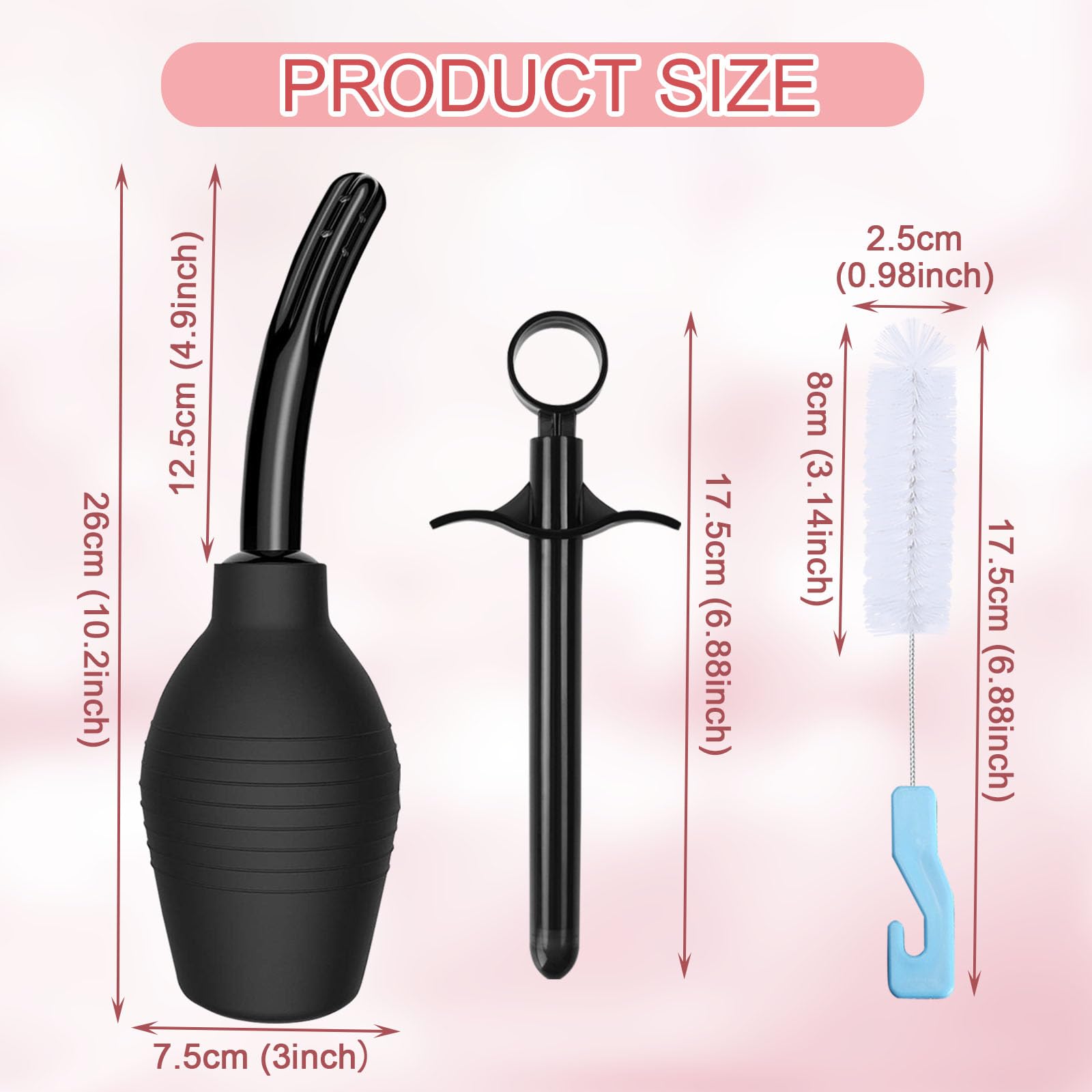 Amazon.com: Sex Toy Cleaner Sex Doll Care Kit Adult Toy Cleaner, Male  Masturbator Anal Cleaning Wash, Sex Doll Cleaner Including Anal Vaginal  Douche Enema Bulb, Handle Brush, Drying Sticks, Lubricant Applicator :