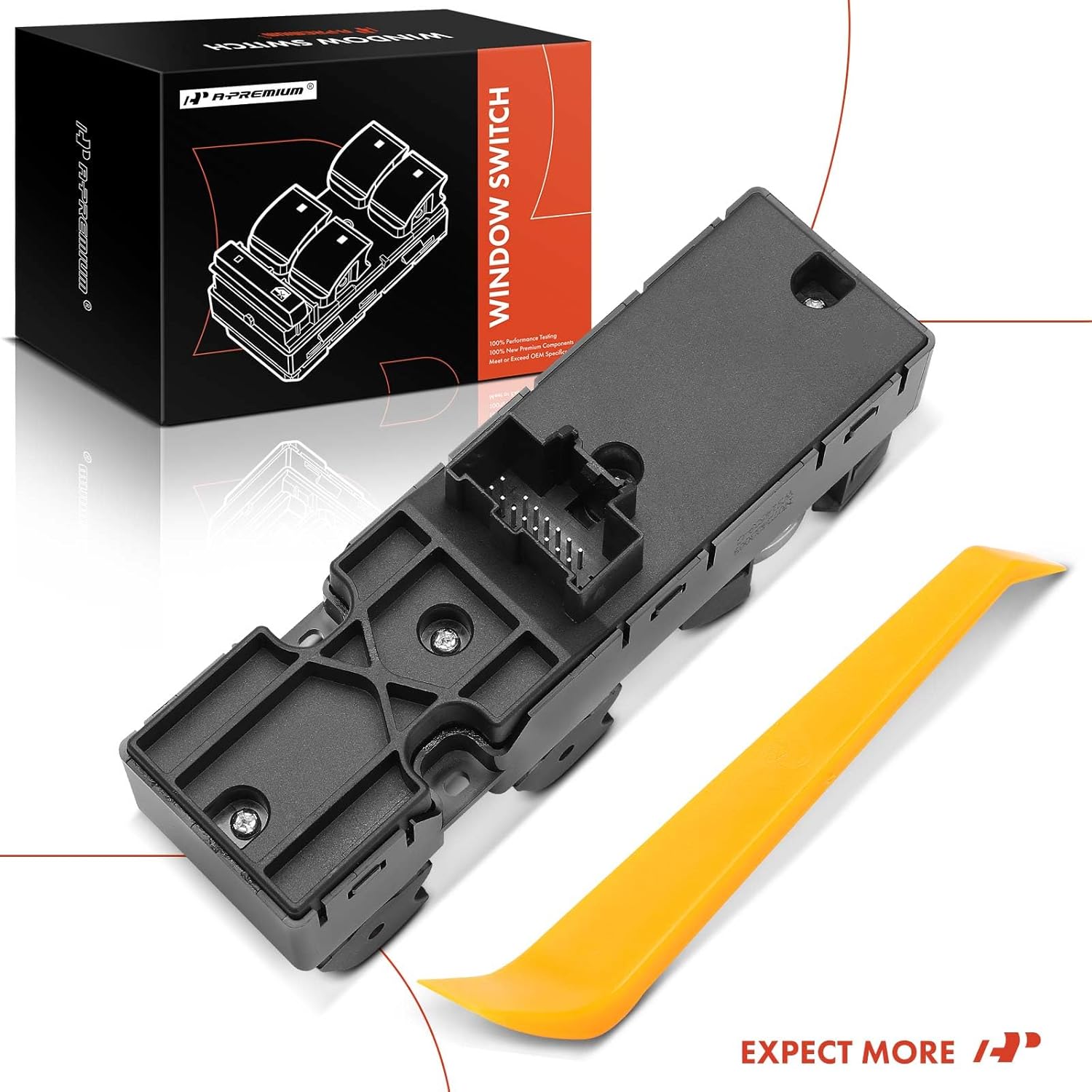 A-Premium Power Window Switch Compatible with Ford Explorer 2013-2015, Taurus 2013-2019, Police Interceptor Utility 2013-2015, Police Interceptor Sedan 2013-2019, Special Service Police Sedan