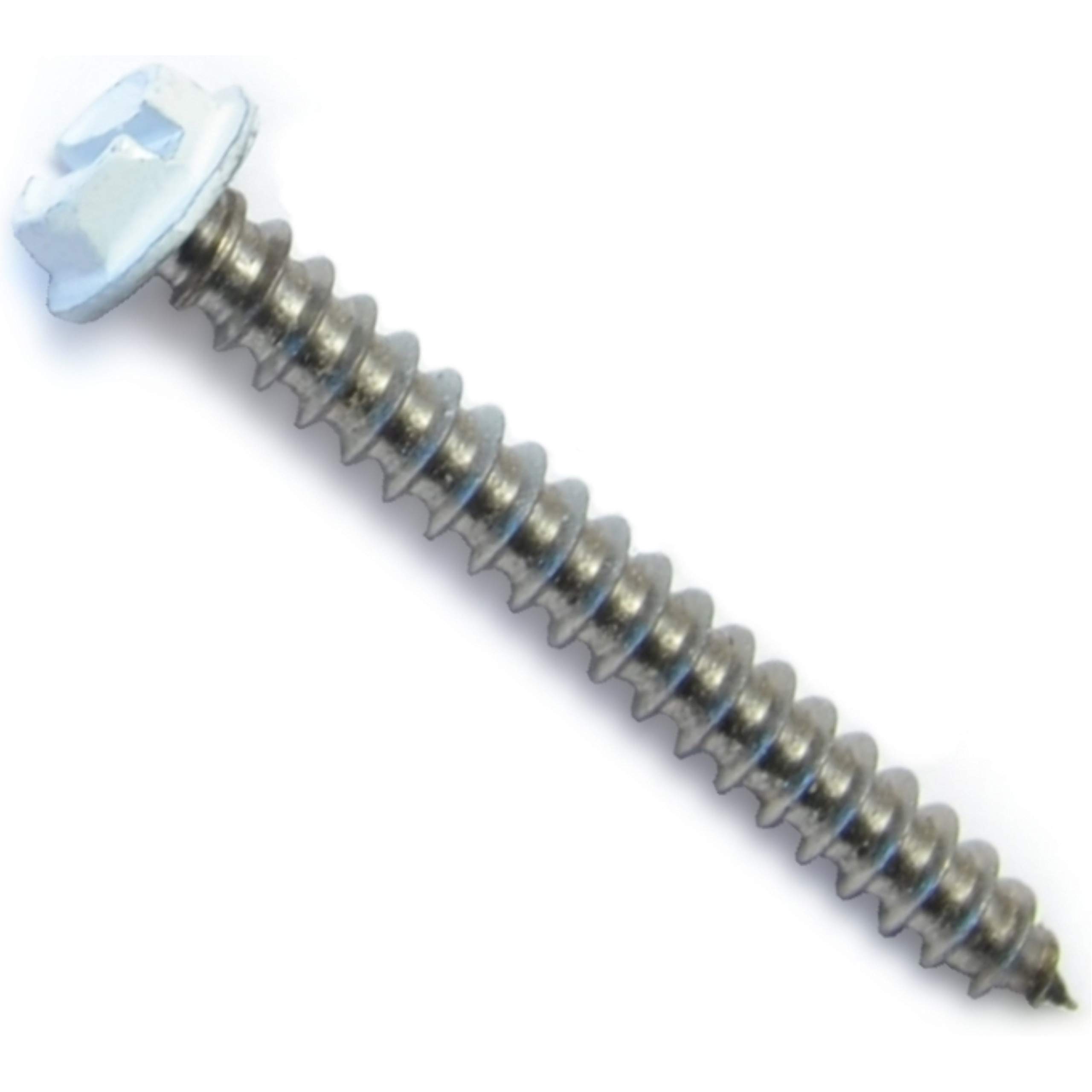 White Sheet Metal Screws - 8 x 1-1/2 -1
