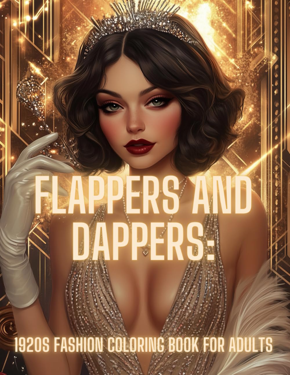 Flappers and Dappers: 1920s Fashion Coloring Books for Adults