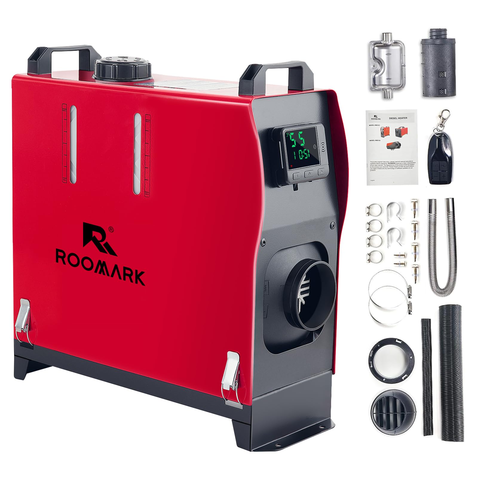 Riscaldatore Diesel 8Kw 12V, Tutto in Uno, Serbatoio Carburante da 5 l/1,3 galloni con Telecomando e Controllo LED, Riscaldamento rapido