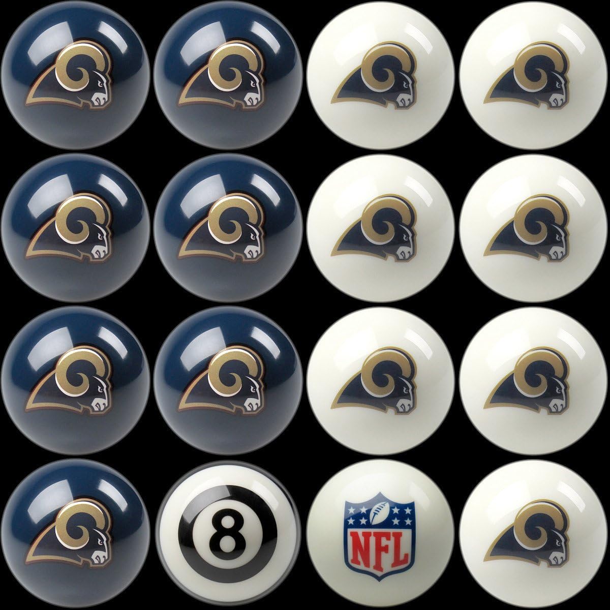 Imperial Officially Licensed NFL Home vs. Away Team Billiard/Pool Balls, Complete 16 Ball Set