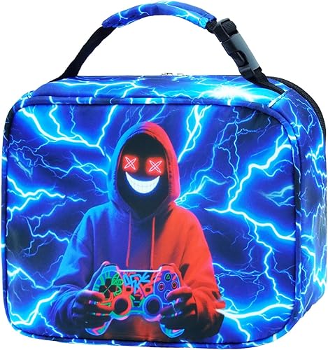 Miniatura 15 de Lonchera con aislamiento térmico para niños de 3, 4, 5, 6, 7, 8, 9, 10, 11, 12, para el regreso a la escuela, reutilizable, congelable, pequeña,