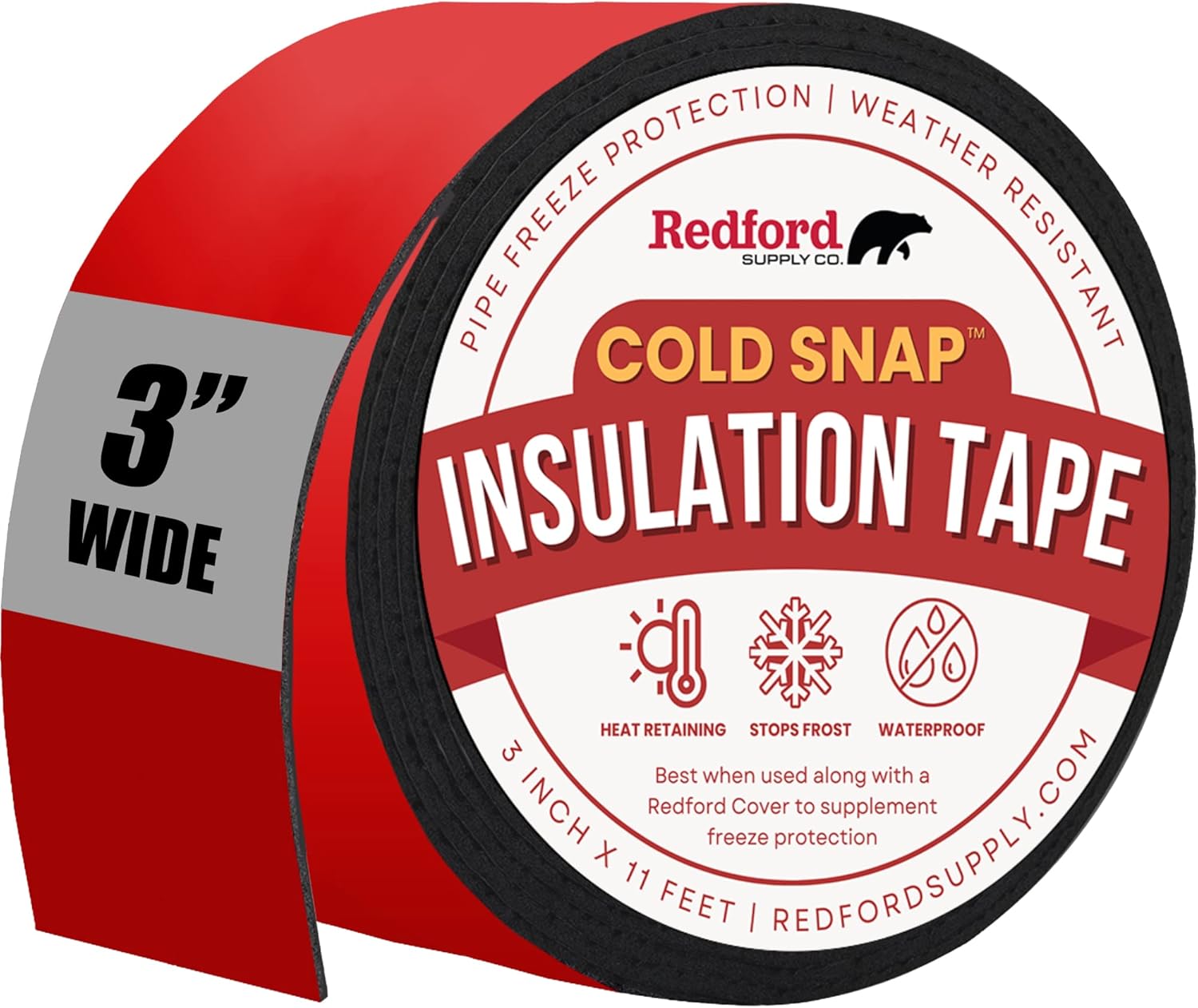 3 Inch Pipe Insulation Tape Weather Resistant Water Pipe Wrap Tape