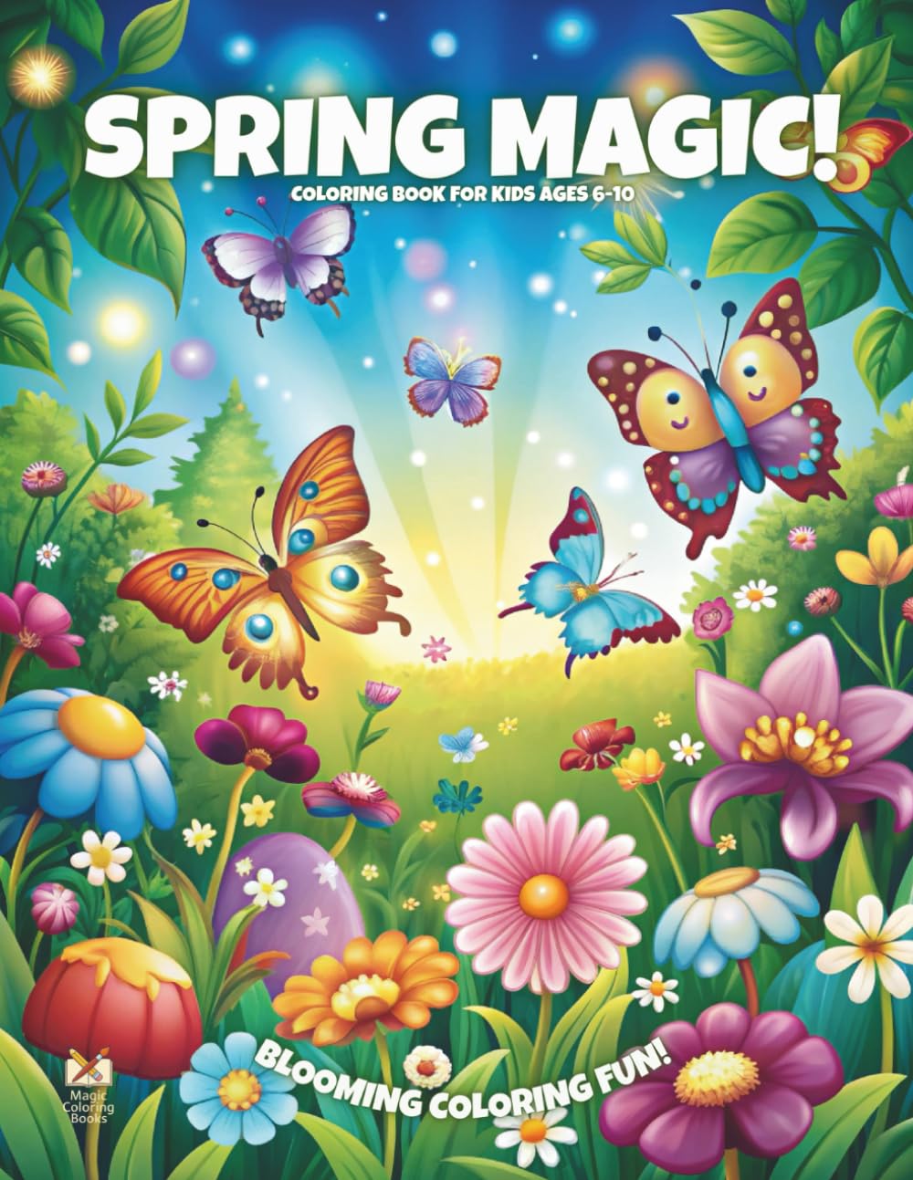 Spring Magic!: Coloring Book For Kids Ages 6-10 (Magic Coloring Books Collection)