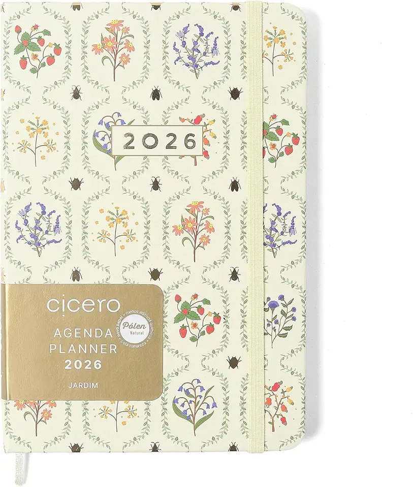 AGENDA PLANNER CICEROS 2026 JARDIM SEMANAL 14X21 OFF WHITE