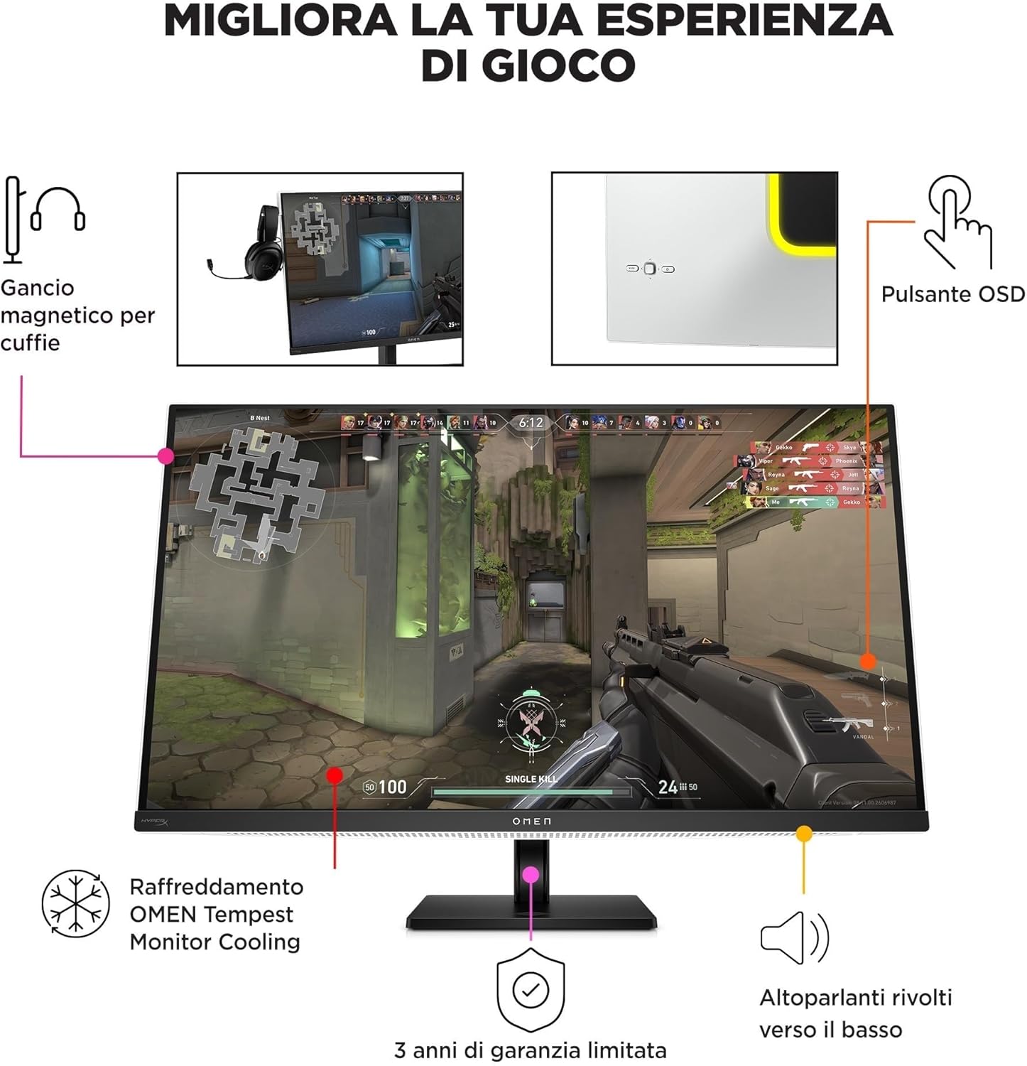 OMEN Transcend 32 Monitor - PC Desktop - Immagine 5