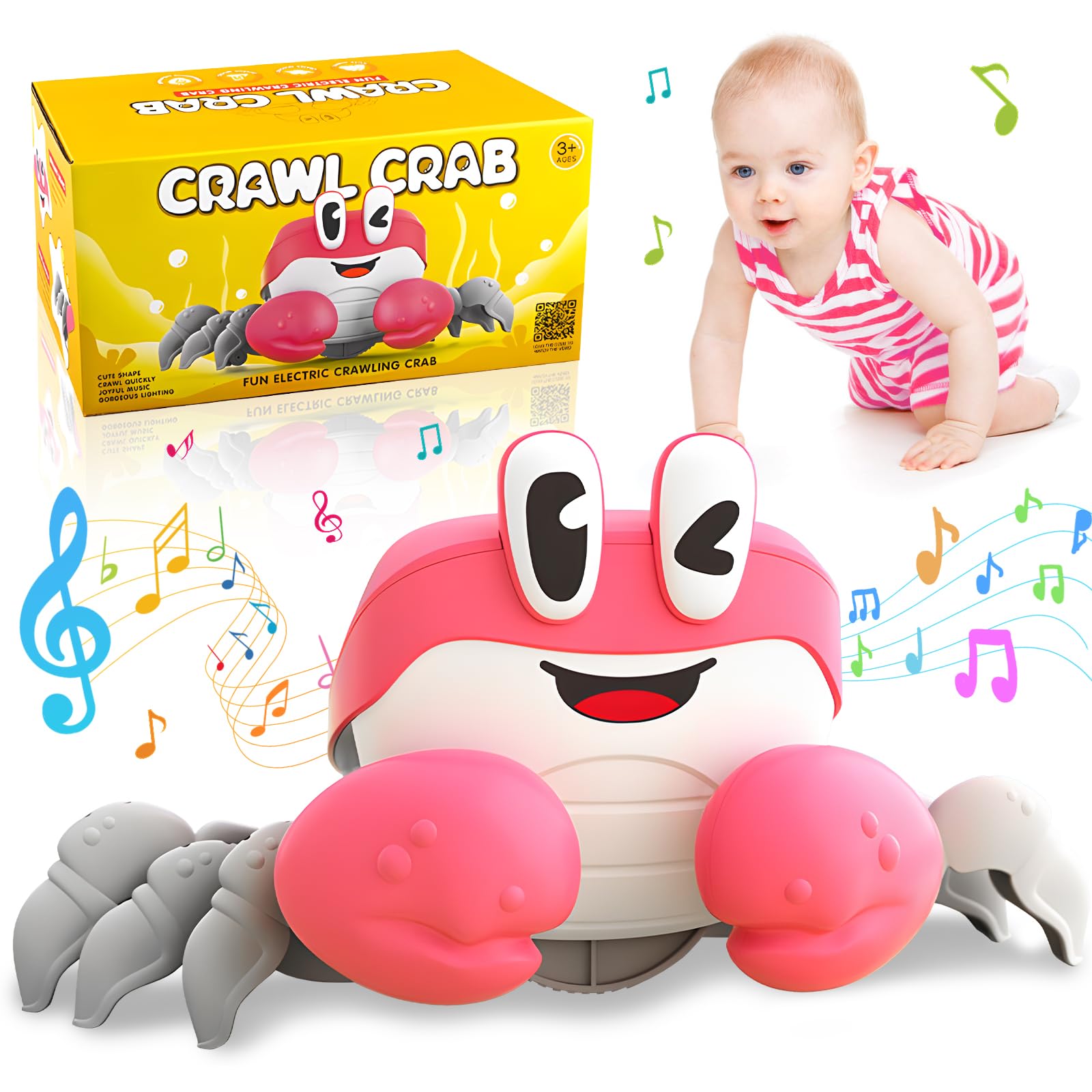 Crabe Qui Marche Bebe,Jouet Bebe 1 2 Ans Cadeau Enfant 1 2 Ans Jouet
