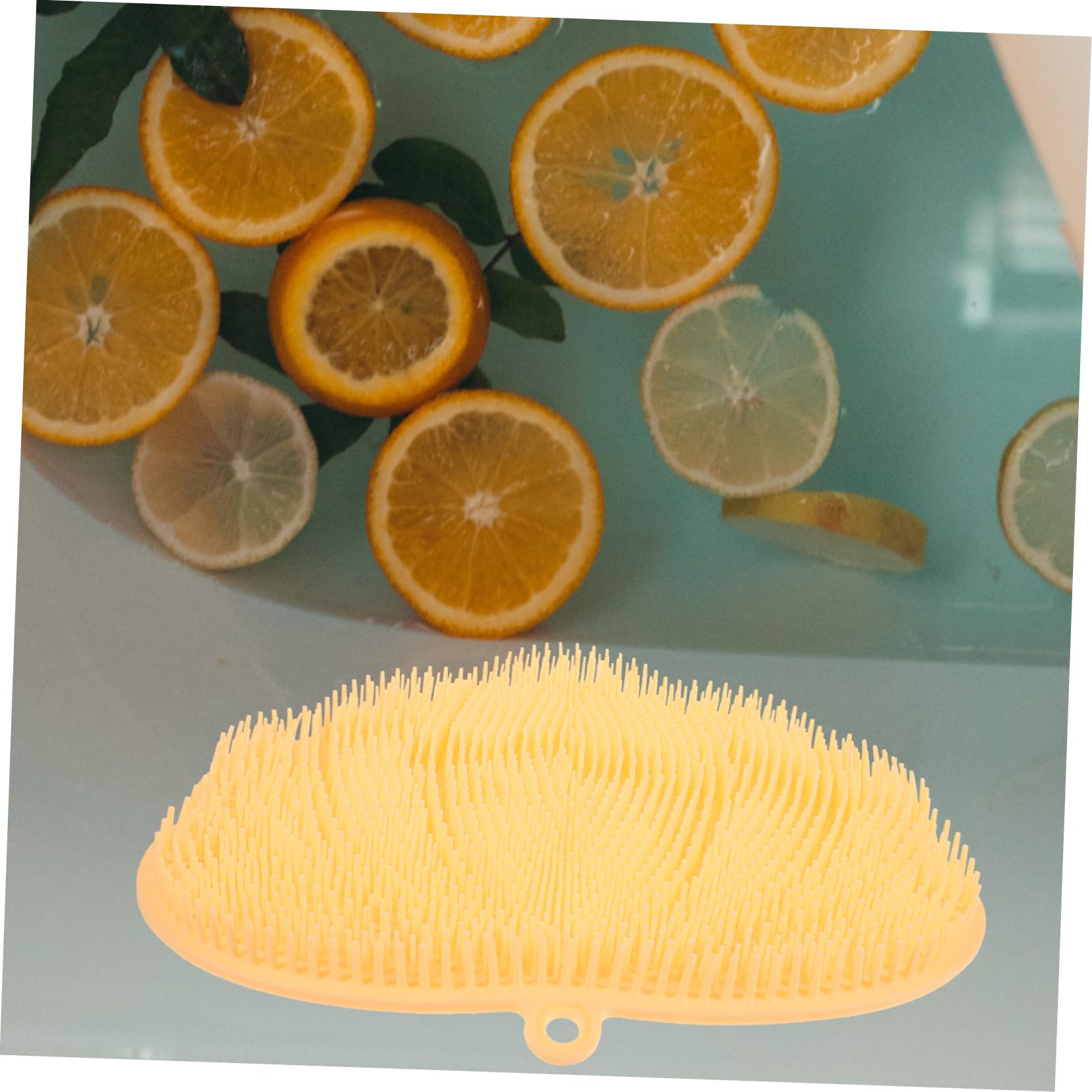 Cepillo de Pies de Silicona para Ducha, Fregador Exfoliante Seguro para Tejido de Espalda y Pies