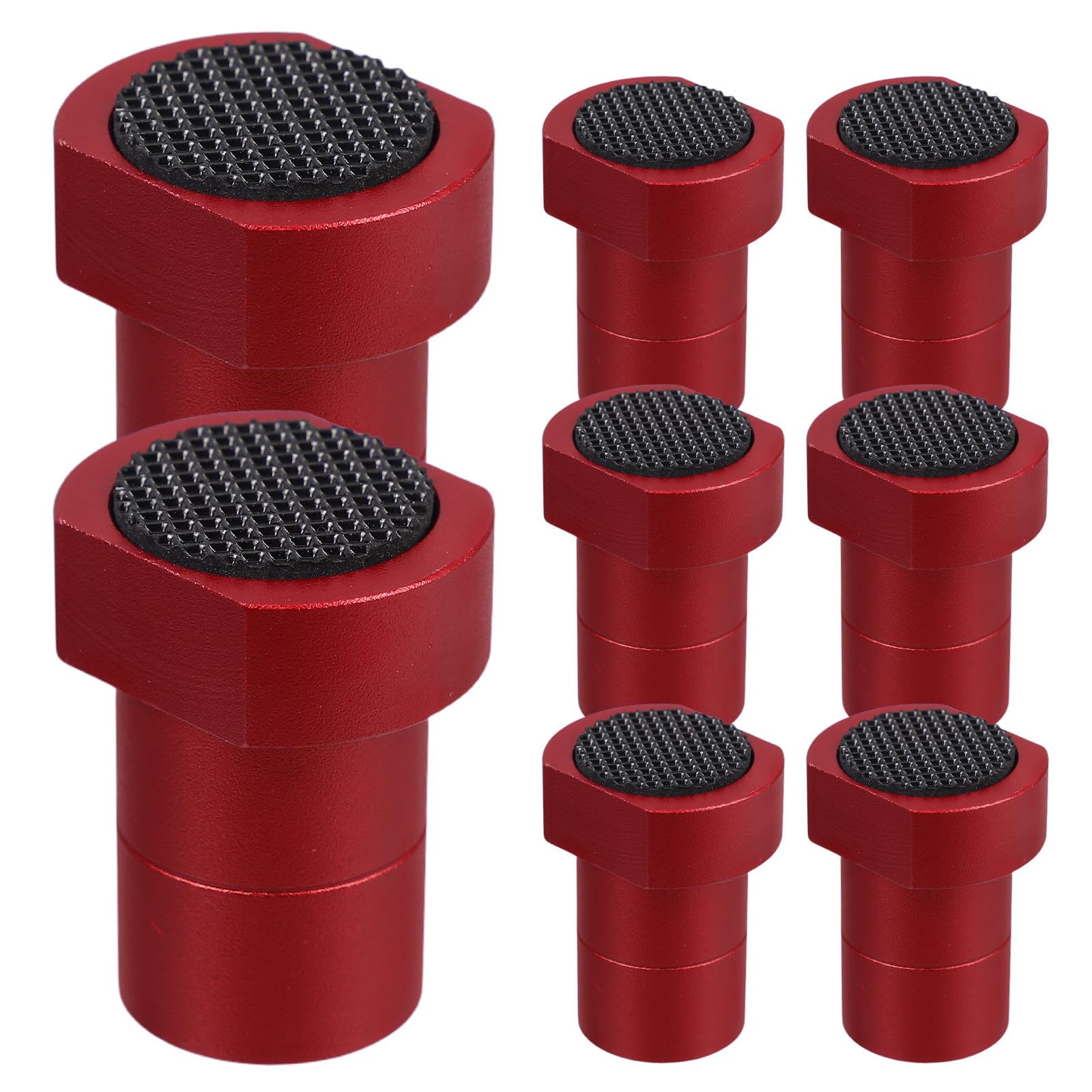 Bouchon de rabotage d'établi en aluminium rouge pour stopper le glissement