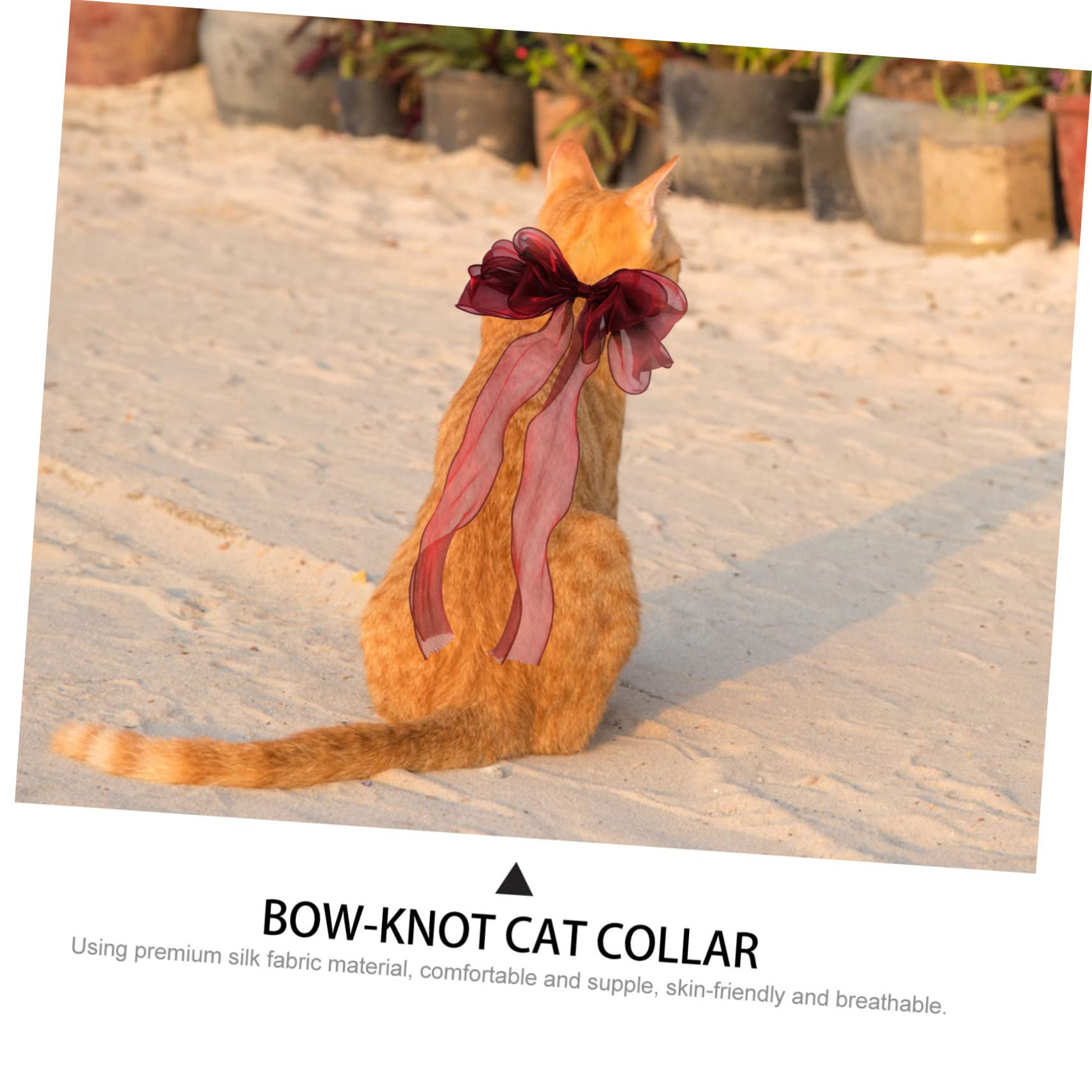 Collier Décoratif pour Animaux avec Nœud Accessoire Léger Et Réutilisable pour Fêtes Et Événements Ajustable pour Chiens Et Chats pour Noël Et Occasions Spéciales