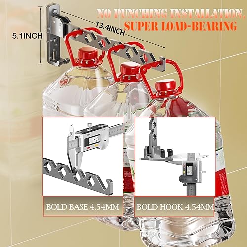 Miniatura 6 de Dr.DJ Soporte para colgar abrigos de pared, organizador de secado de ropa negra, ganchos de aluminio, retráctiles, plegables, para interiores, para