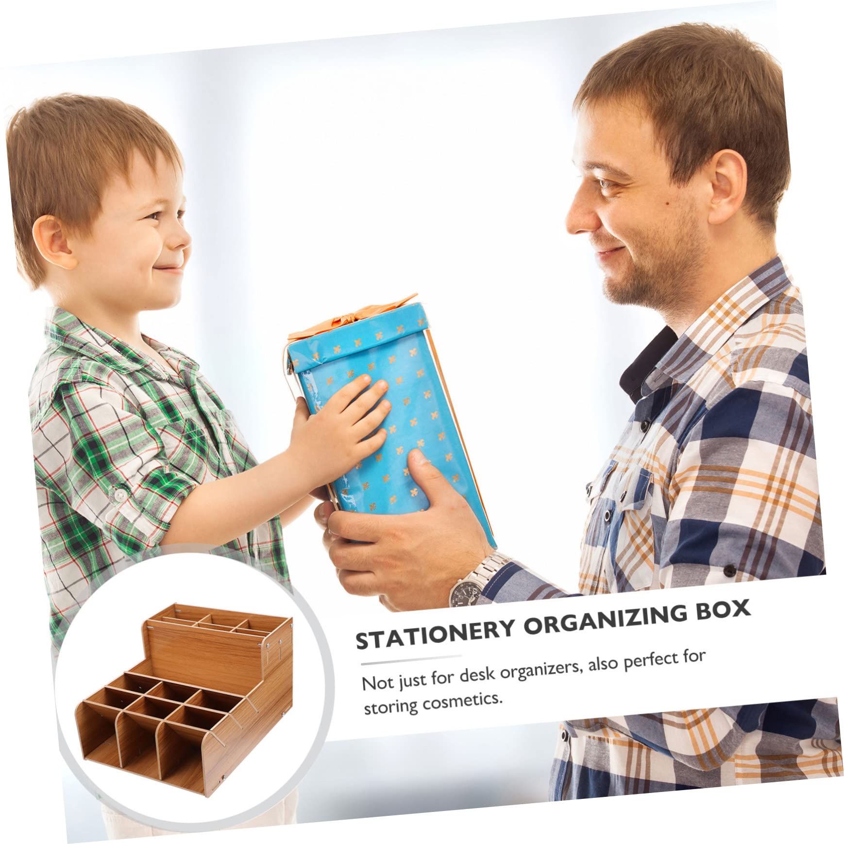 Cabilock 1 Ensemble étagère de rangement pour stylos Titulaires porte-stylo multi-divisé étagère rangement accessoires bureau conteneur d'organisation pour la papeterie