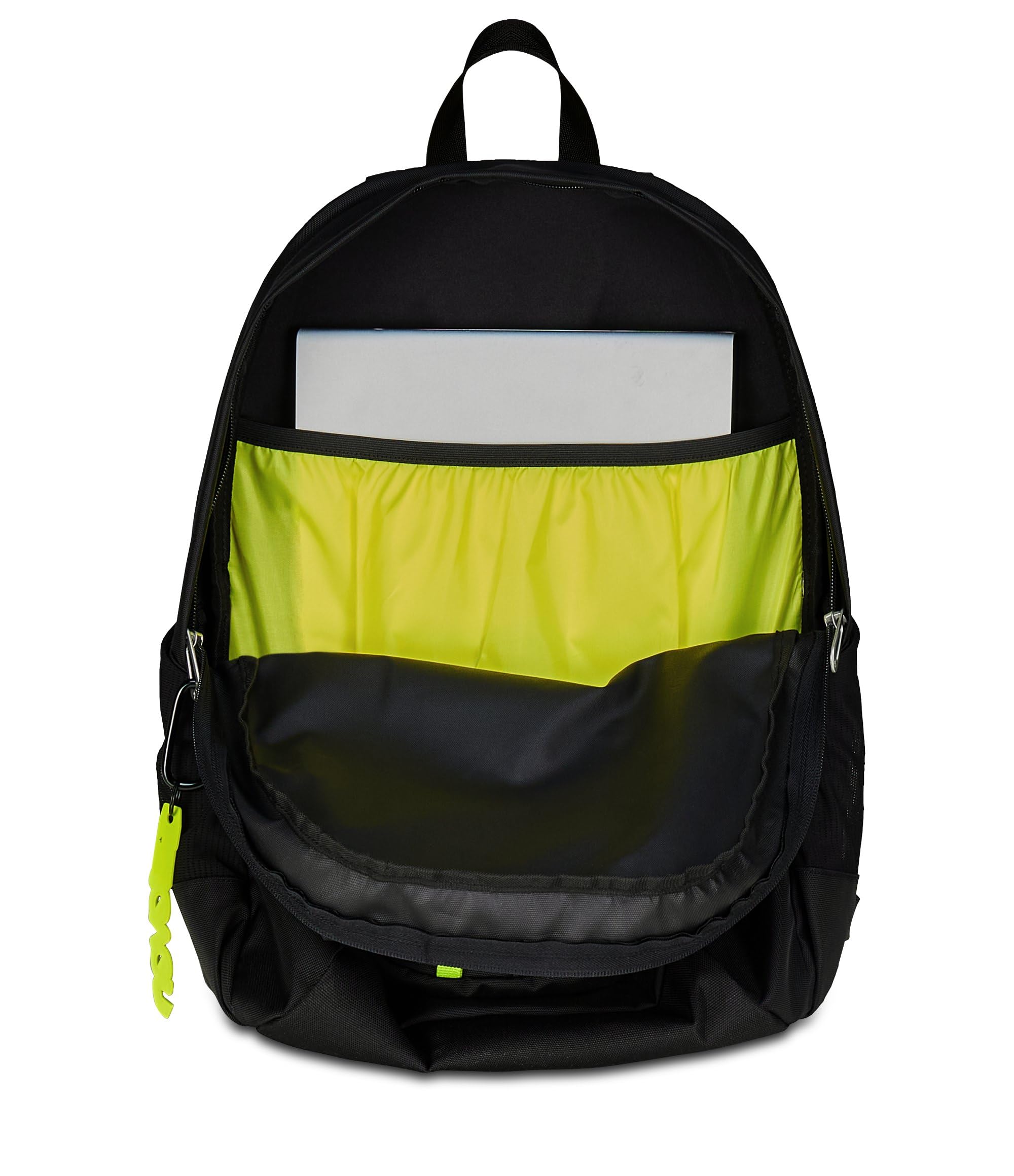 Seven Zaino Scuola Tech Line, Nero, Doppio Scomparto, 29 L, Scuola Media e Superiore, Zaino Ragazzo e Zaino Ragazza