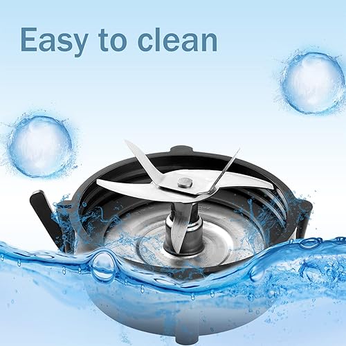 Miniatura 4 de Pro 1200 - Cuchilla de repuesto para licuadora Os-ter Pro 1200 con base de tarro y junta tórica de goma para piezas de repuesto de licuadora Os-ter