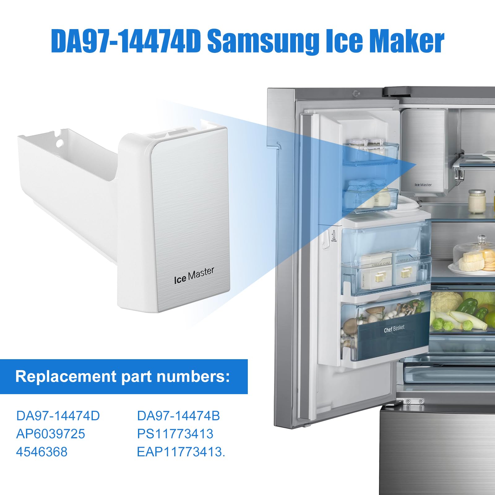 Snapklik.com : Upgraded DA97-14474D RF34H9960S4 RF34H9950S4 Ice Maker ...