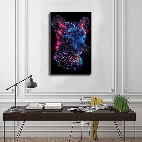 Miniatura 3 de Synthwave Neon City - Póster de arte retro Vaporwave - Decoración de pared abstracta digital para sala de estar moderna, impresiones de pared