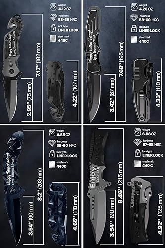Miniatura 4 de Regalos personalizados para hombres  Cuchillo de bolsillo grabado  Cuchillo personalizado para hombres, papá y todo  Ideas de regalo de Navidad,
