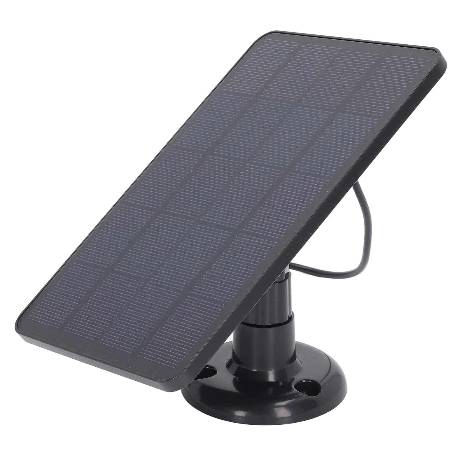 10W Ładowarka Do Paneli Słonecznych Z Micro Usb, Niskie Zużycie Energii, Ładowanie Dla Aparatu I Urządzeń, Panel Słoneczny Z Funkcją Monitorowania Bezpieczeństwa (Czarny)