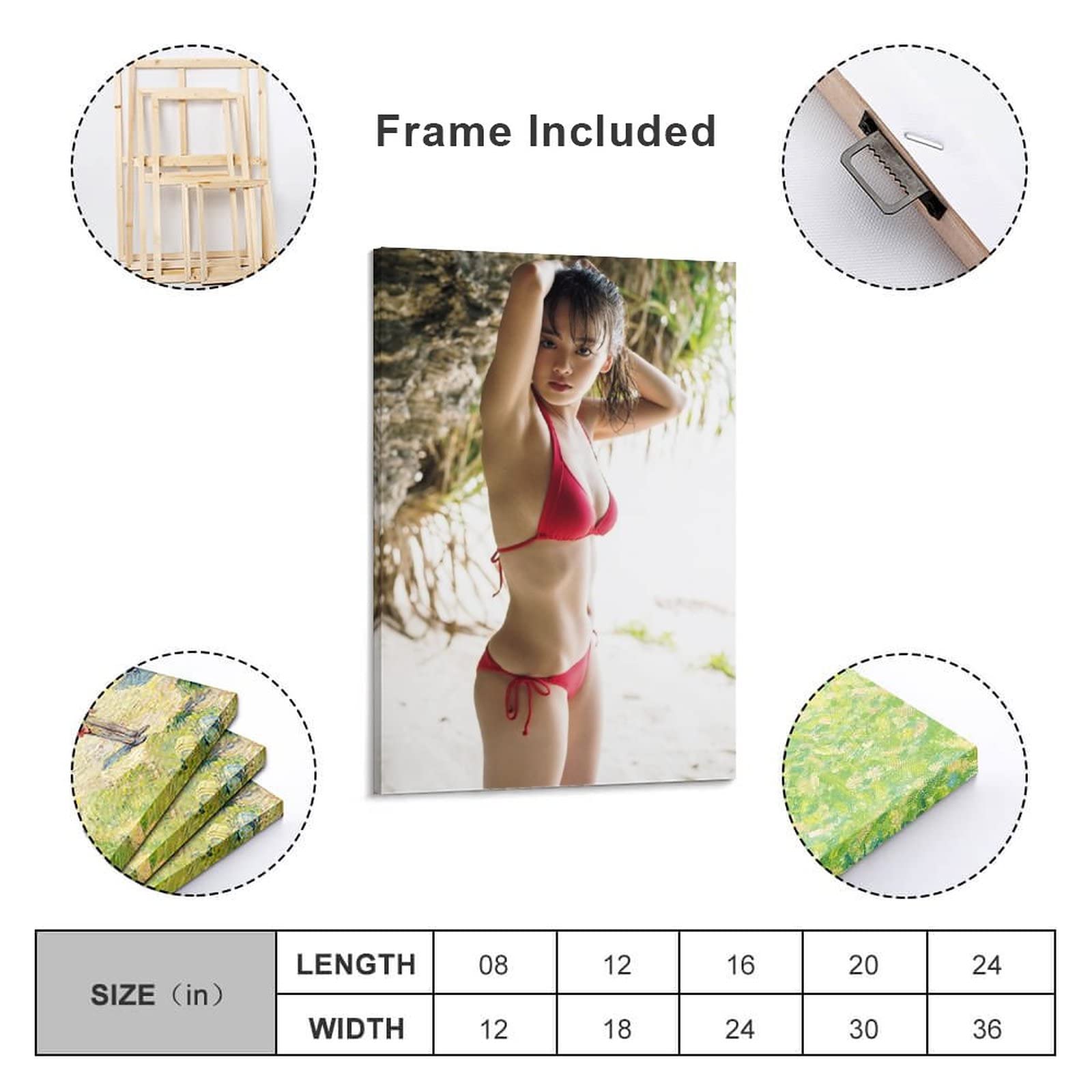 模写大津絵、花を持つ女性、額付き Happy Birthday, President Fukuzawa!! The perfect way to