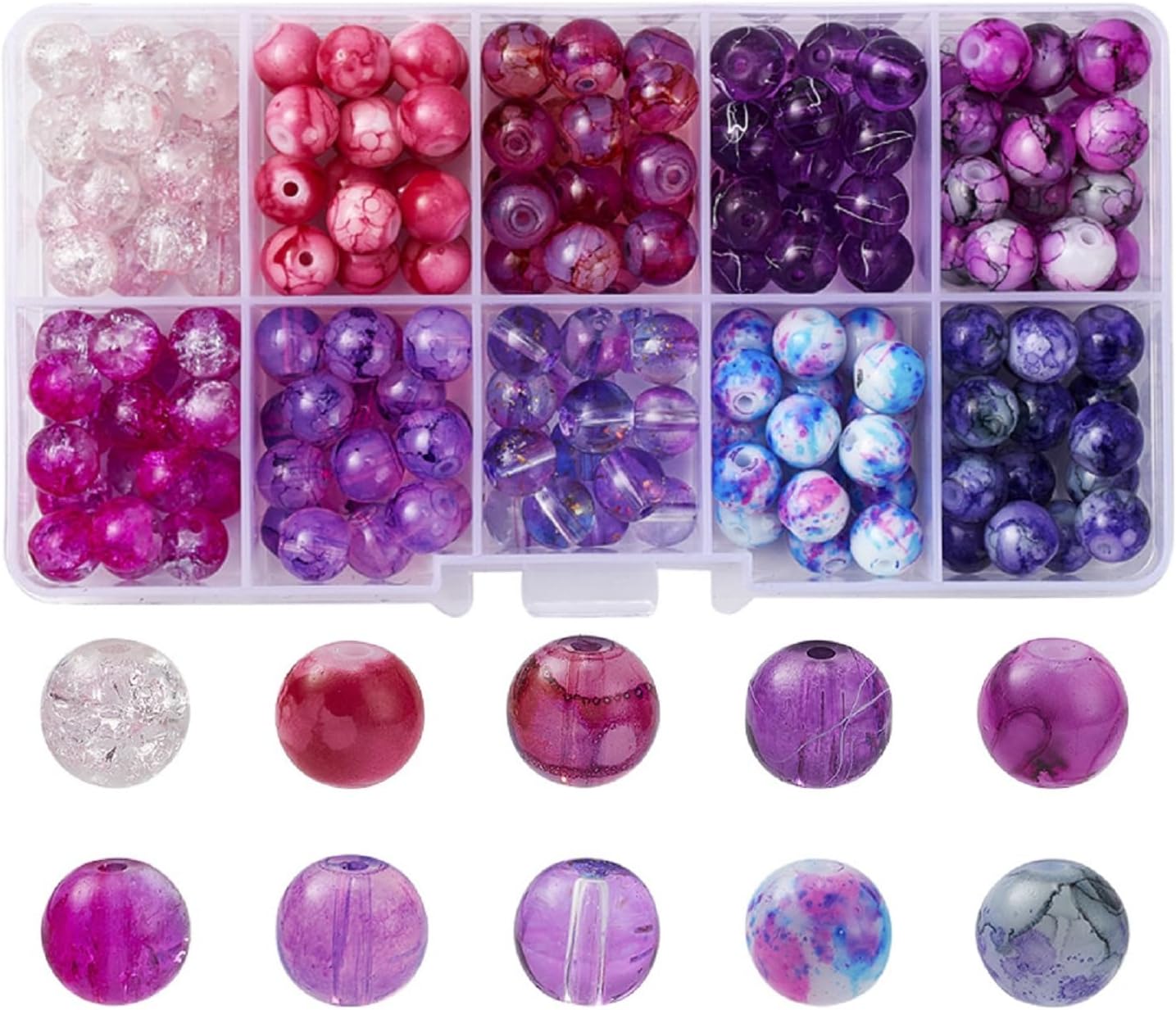 Bestewelry 16 Hebras De Cuentas De Cristal Facetadas AB Chapadas En