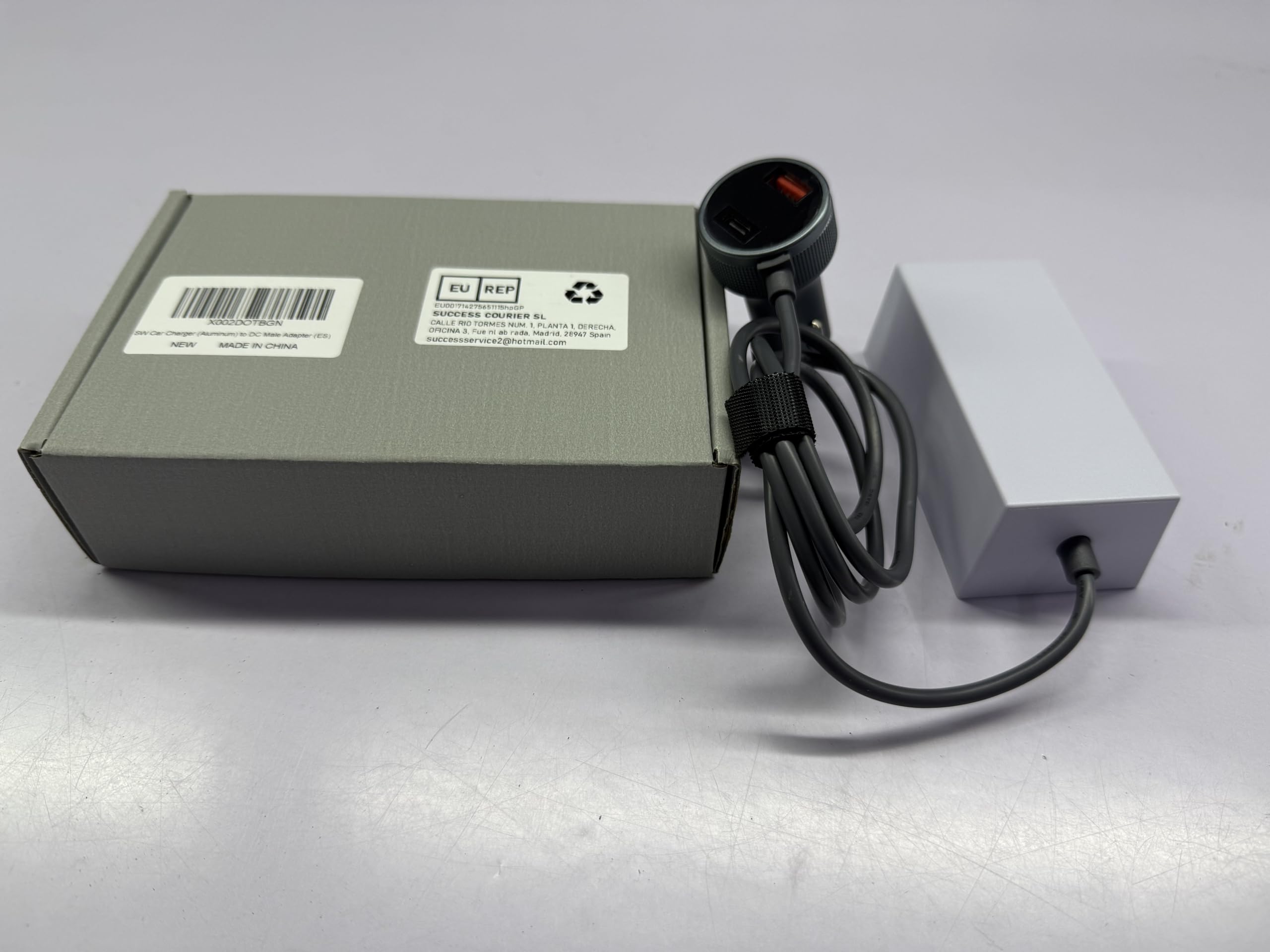 Car Charger to DC Female Adapter 60W Output for Starlink Mini with Display, 33W Dual USB-C/USB-A Ports, Compatible with 12V/24V/36V Cigarette Lighter for Cars, RVs & Boats