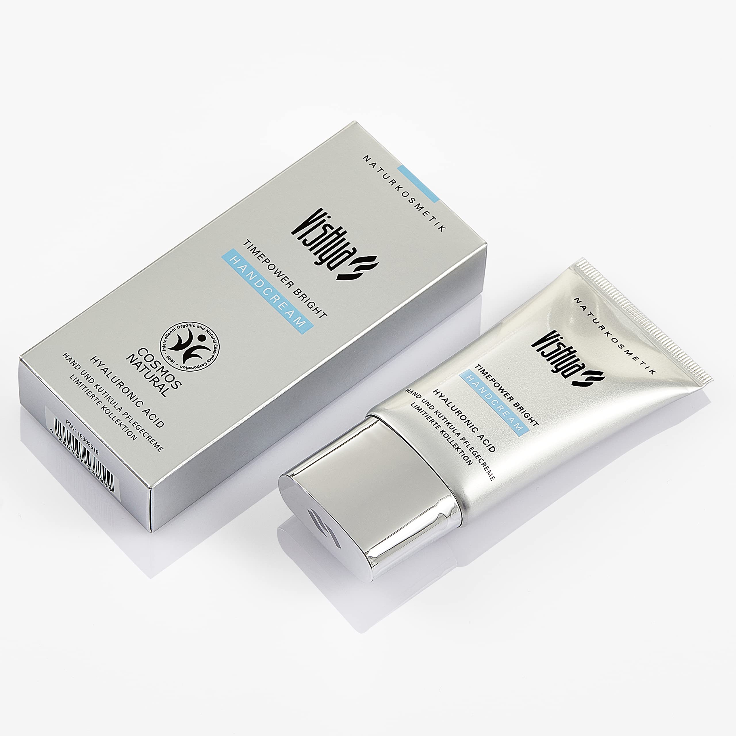 Timepower - Crema per le mani Bright (30 ml), per mani e cuticola, con acido ialuronico, collezione limitata