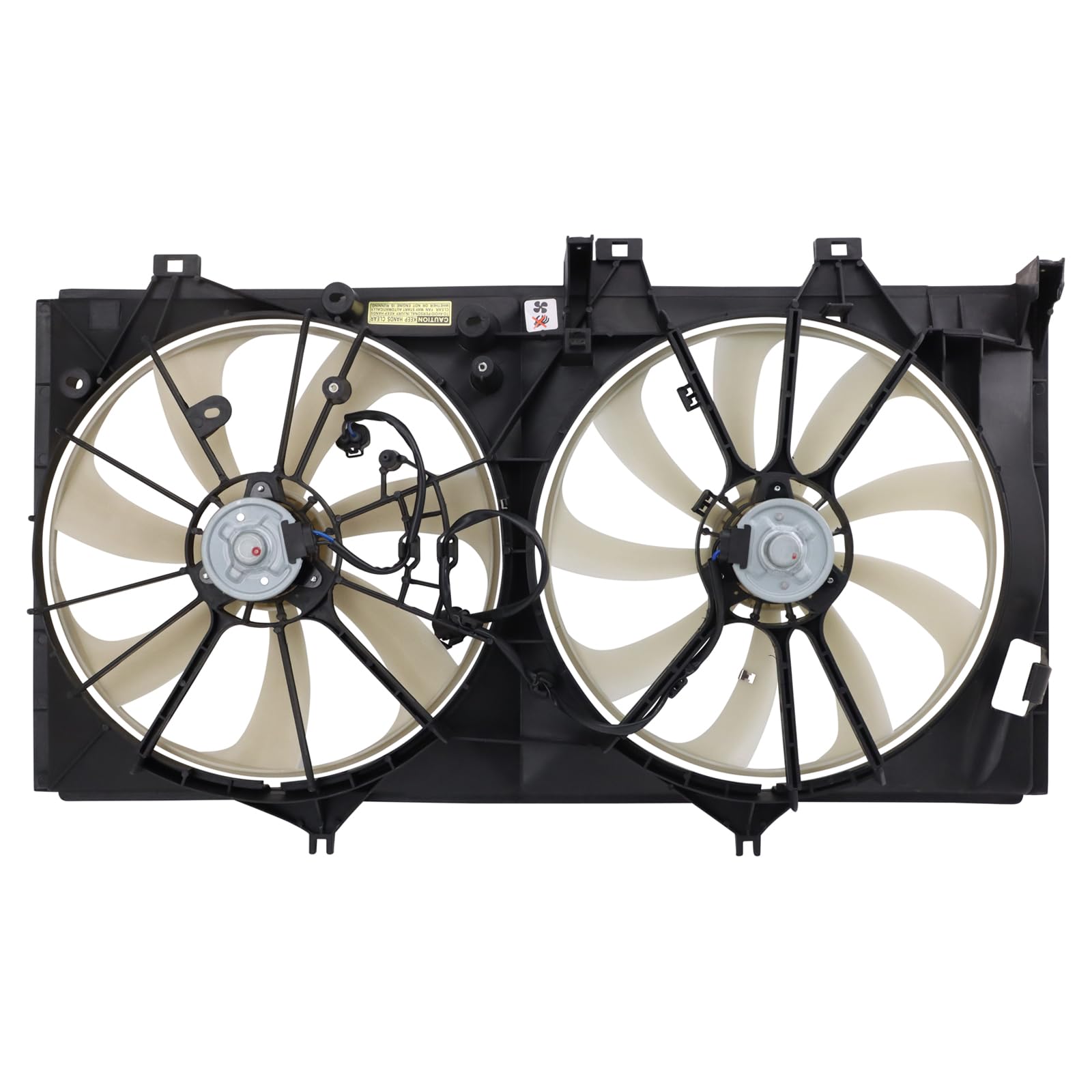 TRQ Radiator Dual Cooling Fan Assembly Compatible with 2013-2017 Lexus ES350 2013-2018 Toyota Avalon 2012-2017 Camry TO3115170
