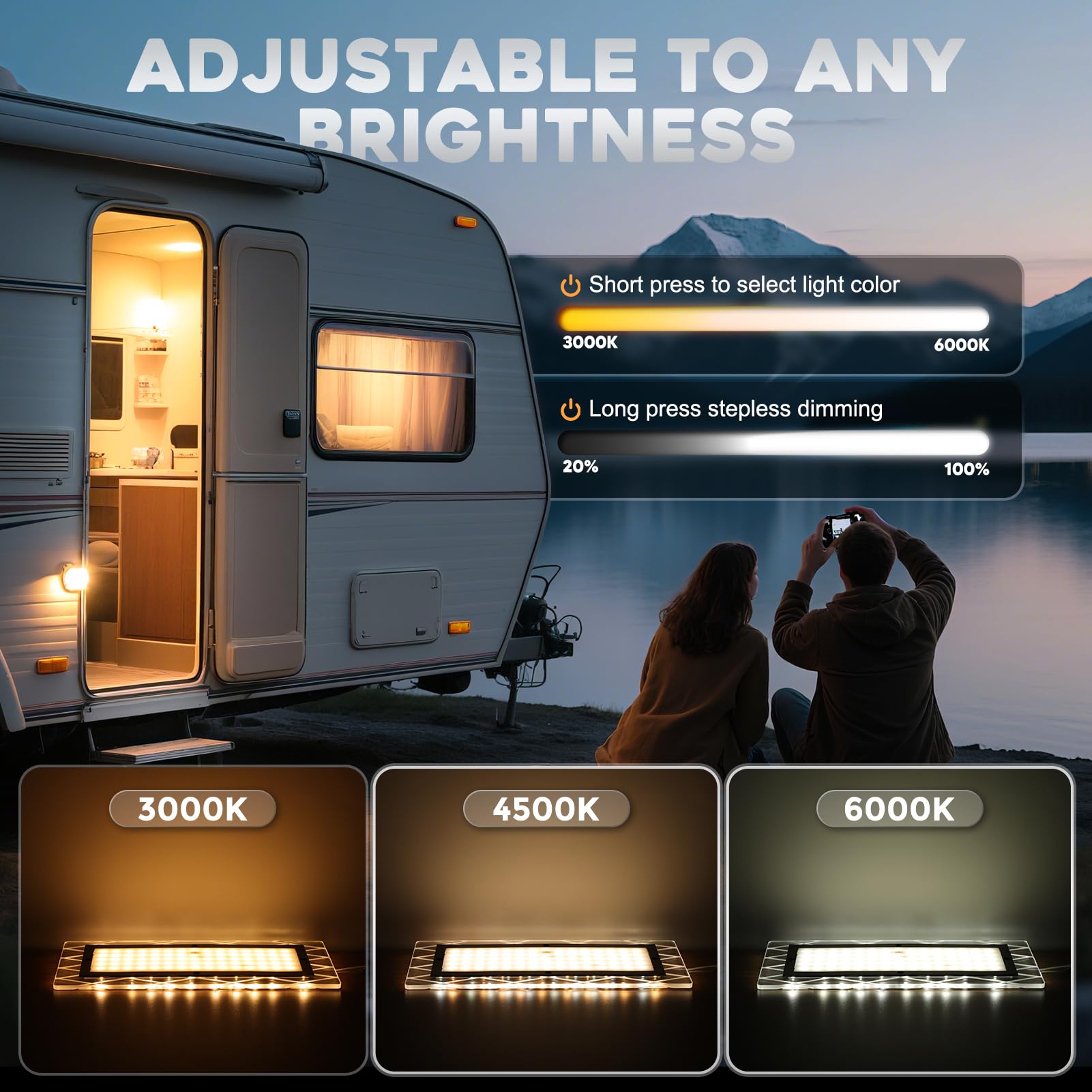 Plafoniere LED 12v Roulotte Camper Plafoniere Con Interruttore - Foto 11