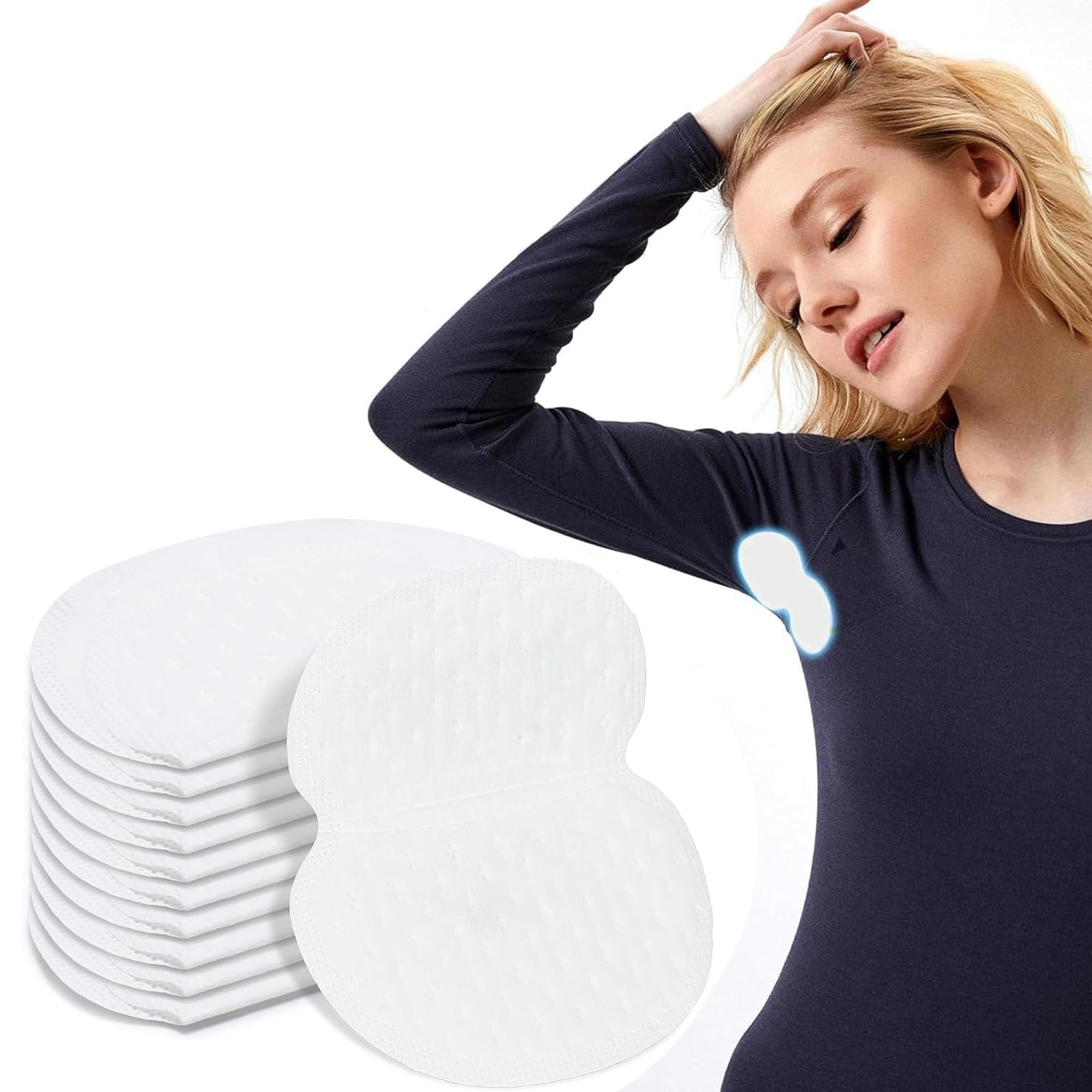50 Non Visible Sweat Pads for Men and Women, Disposable Armpit Shields to Combat Sweat, Reclaim Your Confidence with Our Underarm Pads for All-Day Protection, Prevents Stain & Neutralize Odors-image-45