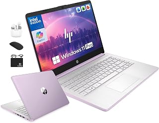 HP 14" Laptop with Lifetime MS Office 2024, Intel N150, 4GB RAM, 628GB Storage, Windows 11 Pro