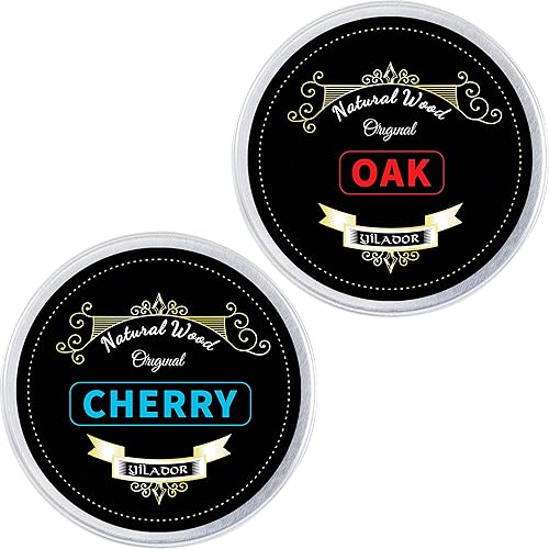 Kit de astillas de madera para ahumador de cóctel, roble y cereza, 2 piezas